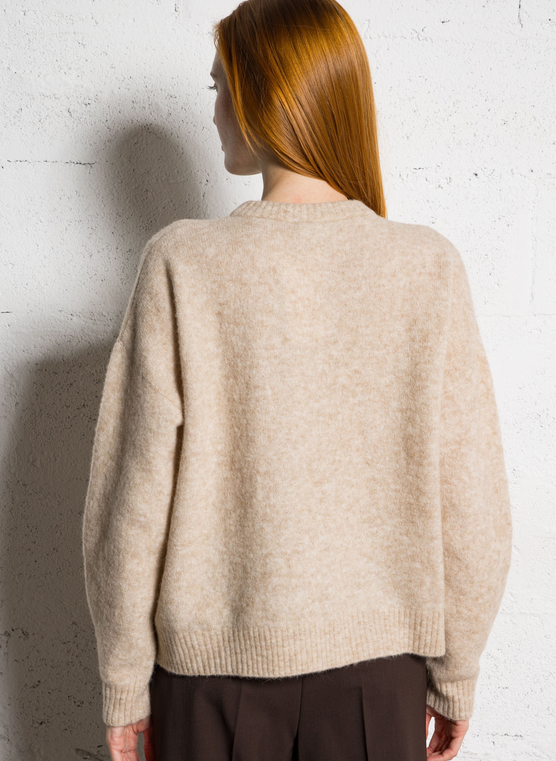 Alpaca wool sweater MAX MARA WEEK END Beige
