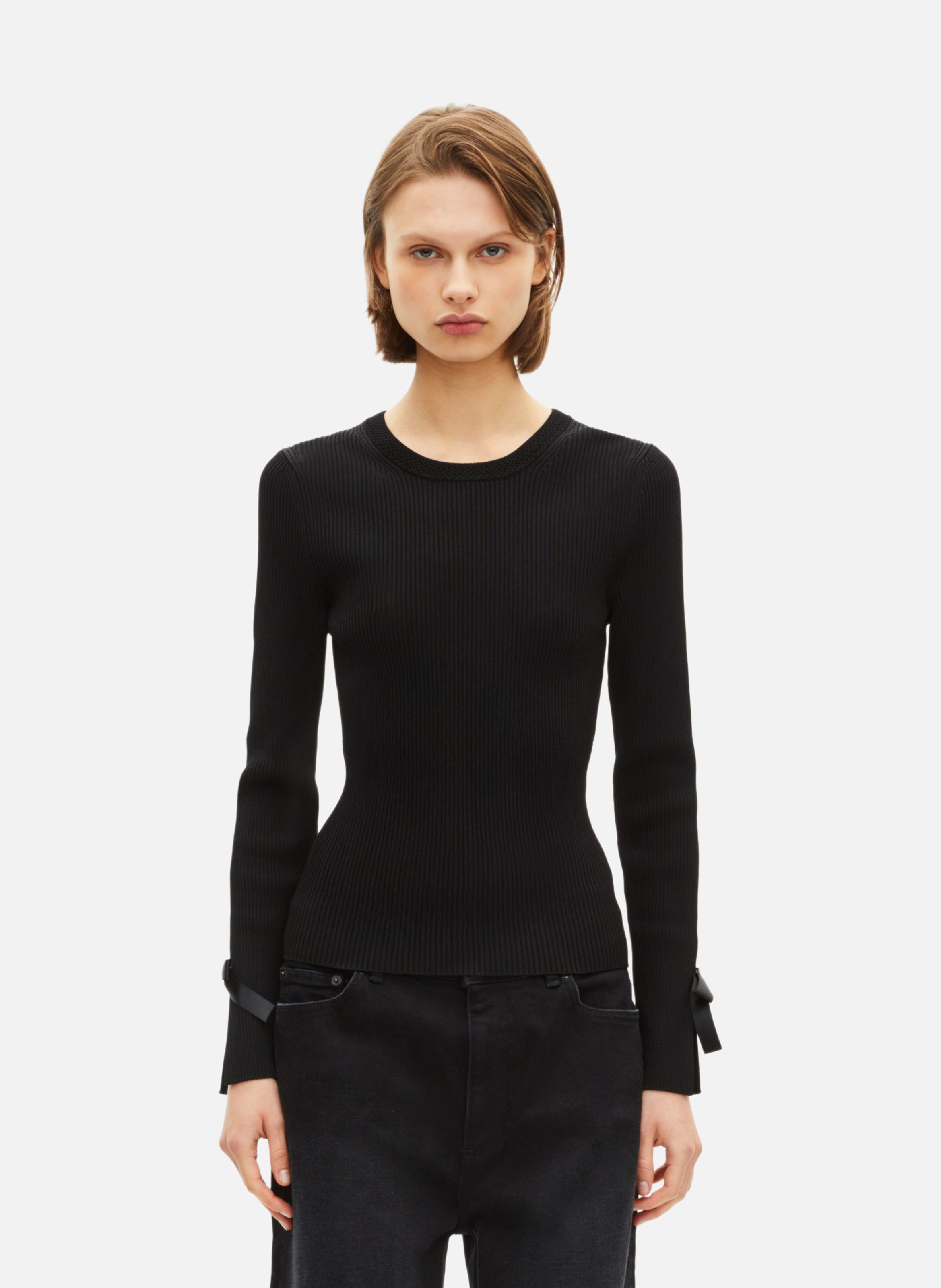 Sweater with ribbons THE KOOPLES Black