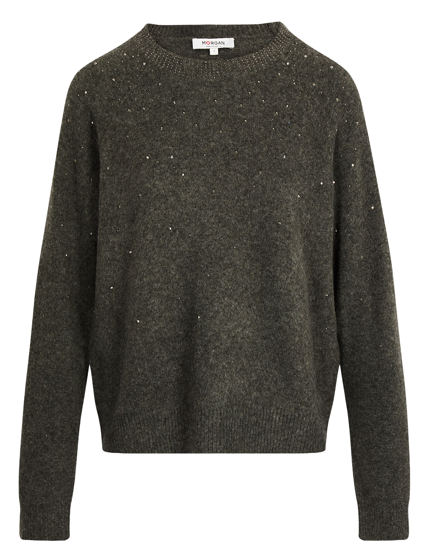 Trui met opstaande kraag MORGAN Grijs