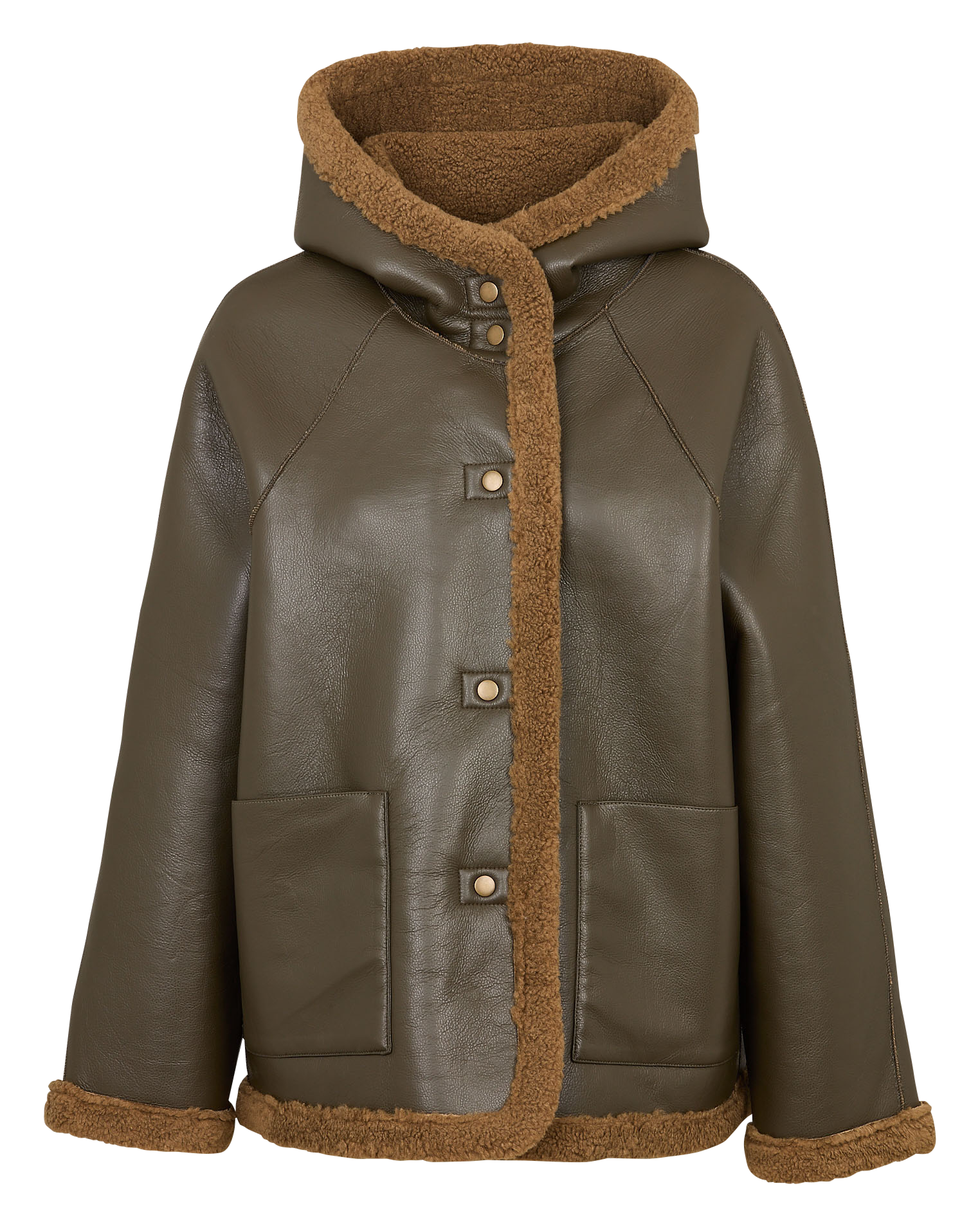 Blouson col montant  BENSIMON Kaki