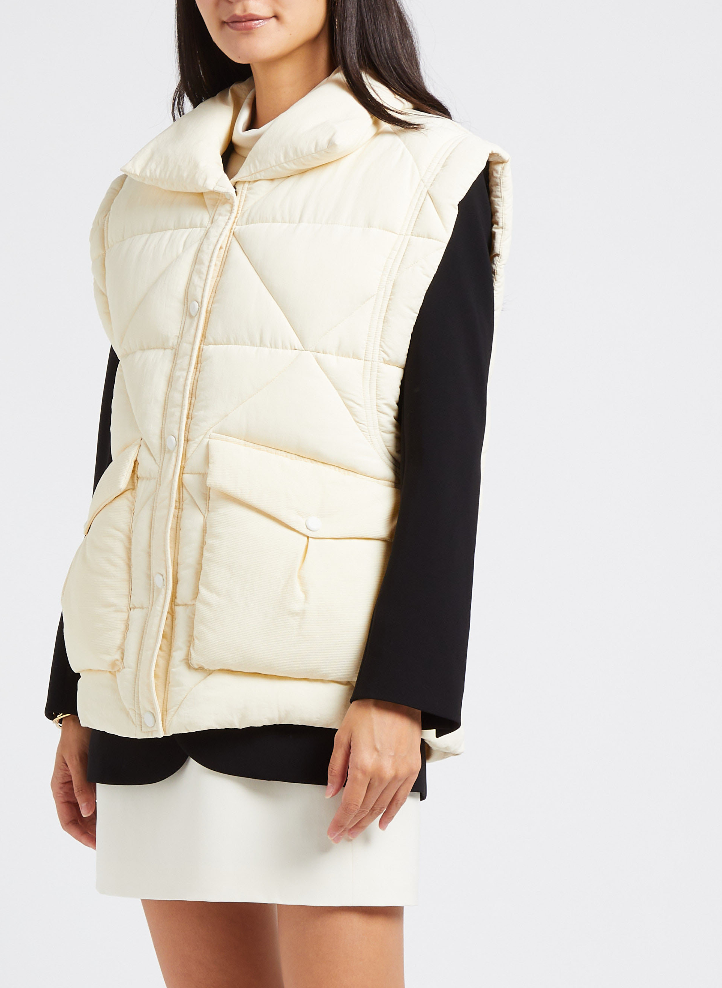 Recht, mouwloos donsjack OOF