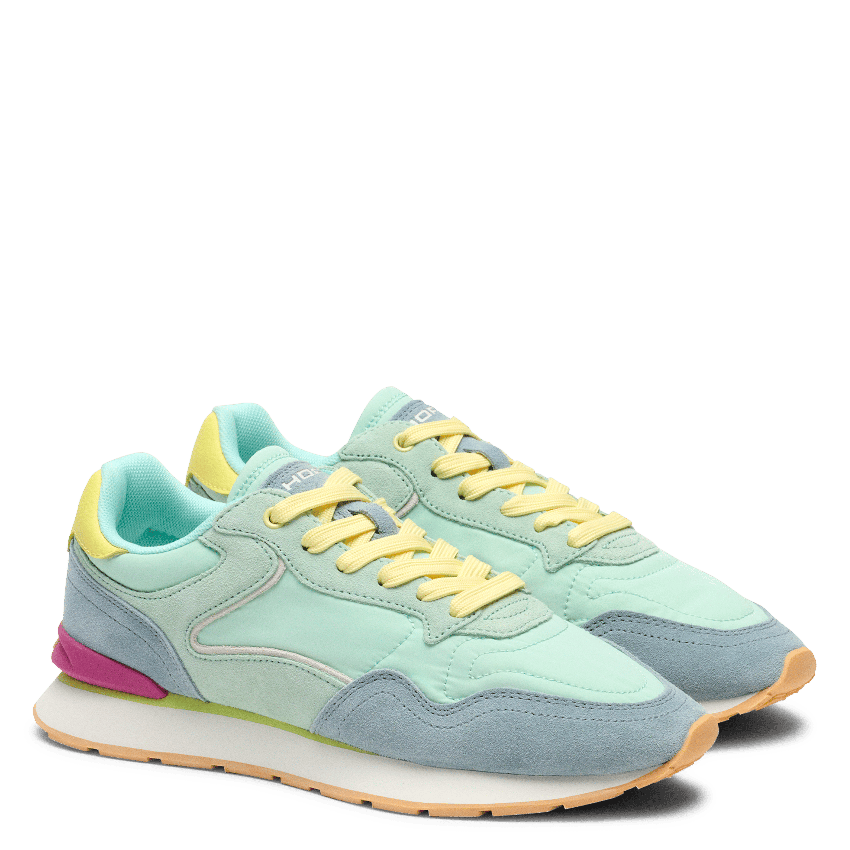 Niedrige Sneaker aus Leder-Mix HOFF Blau