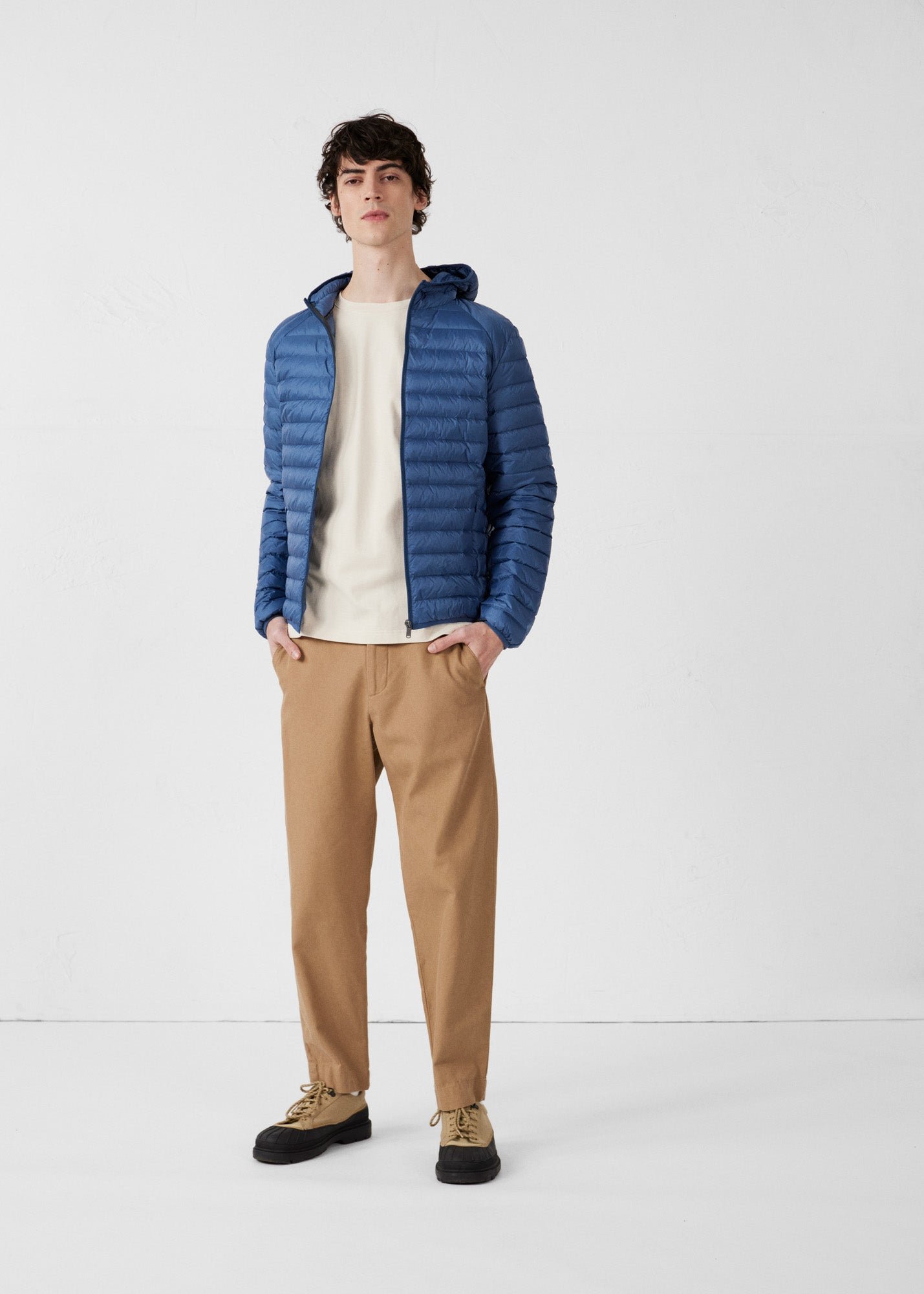 Lightweight hooded puffer jacket nico JOTT Blue