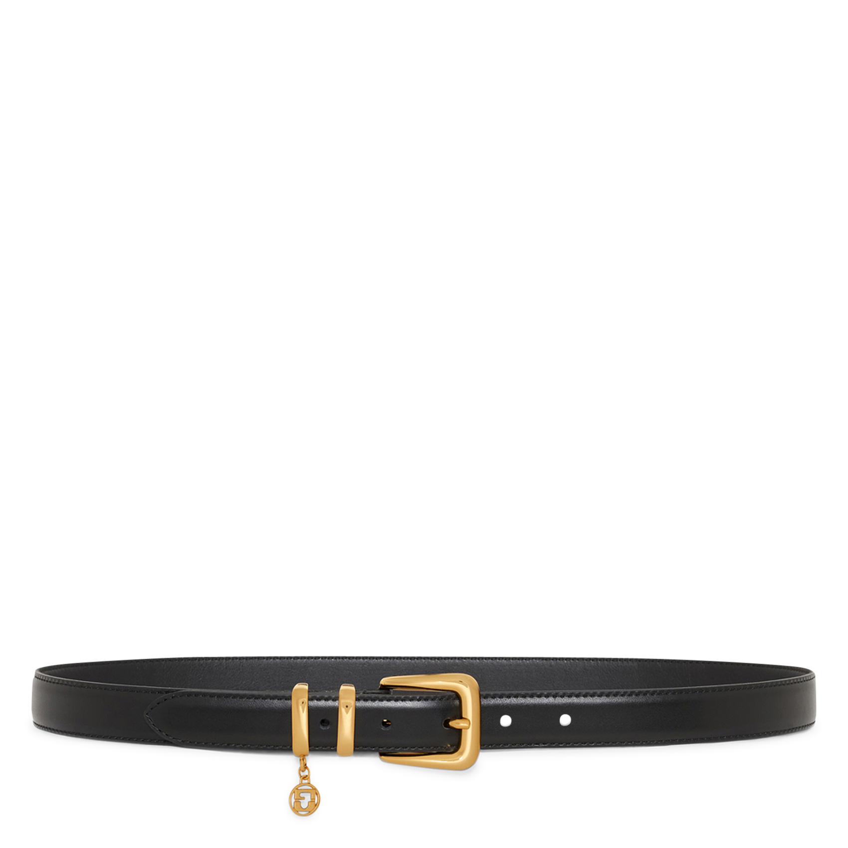 Buckled leather belt GERARD DAREL Black