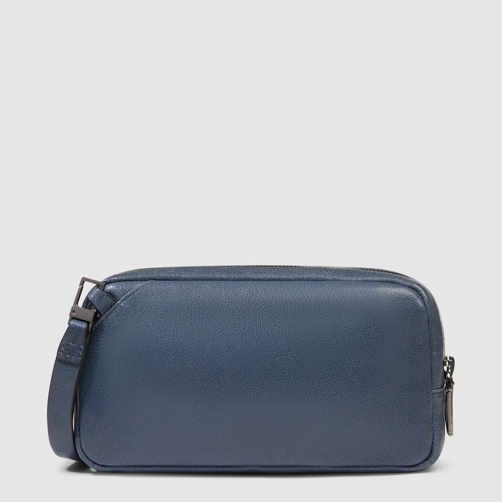 A-line leather skirt PIQUADRO Grey