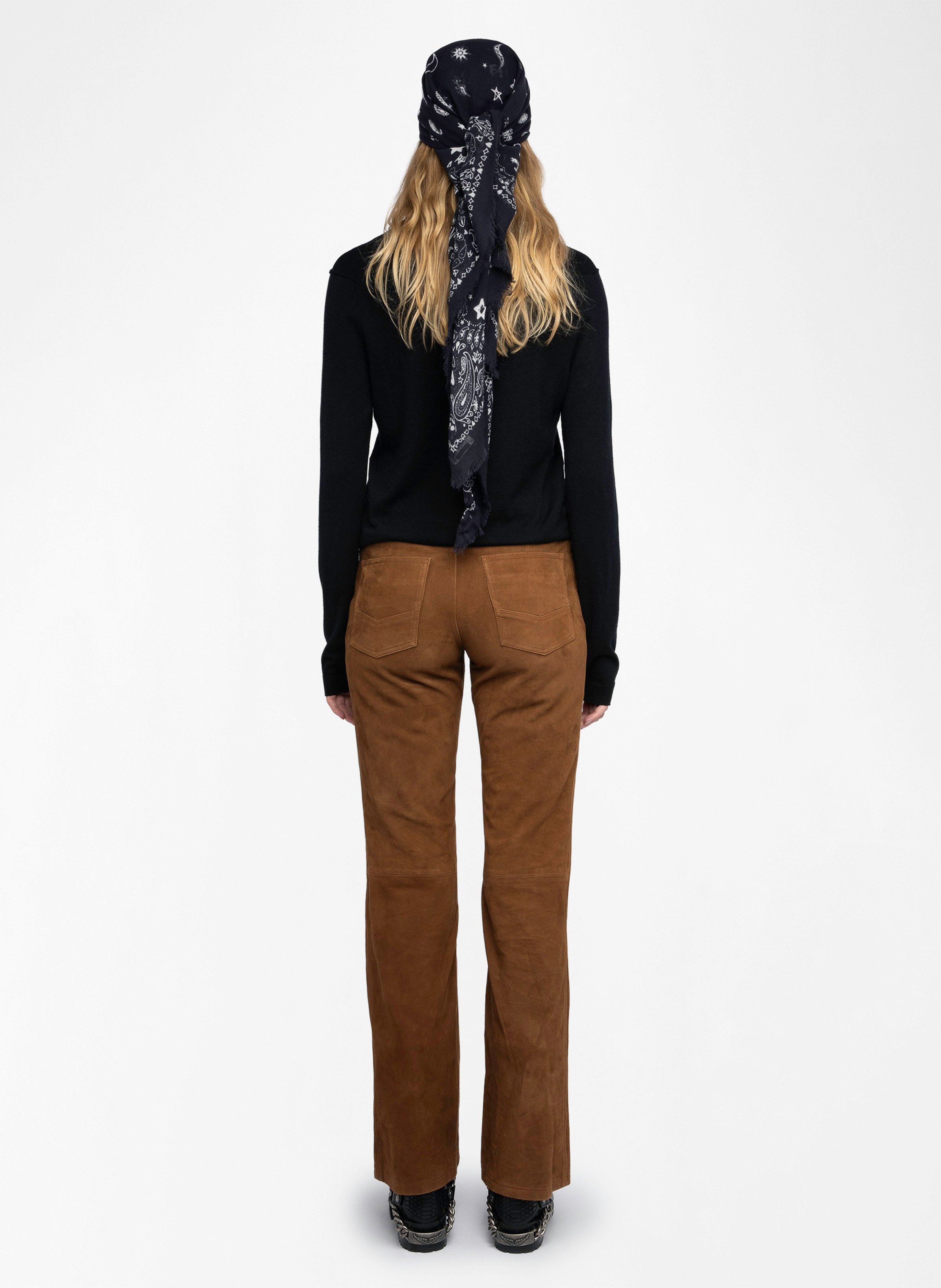 Fitted V-neck cashmere sweater ZADIG&VOLTAIRE Black