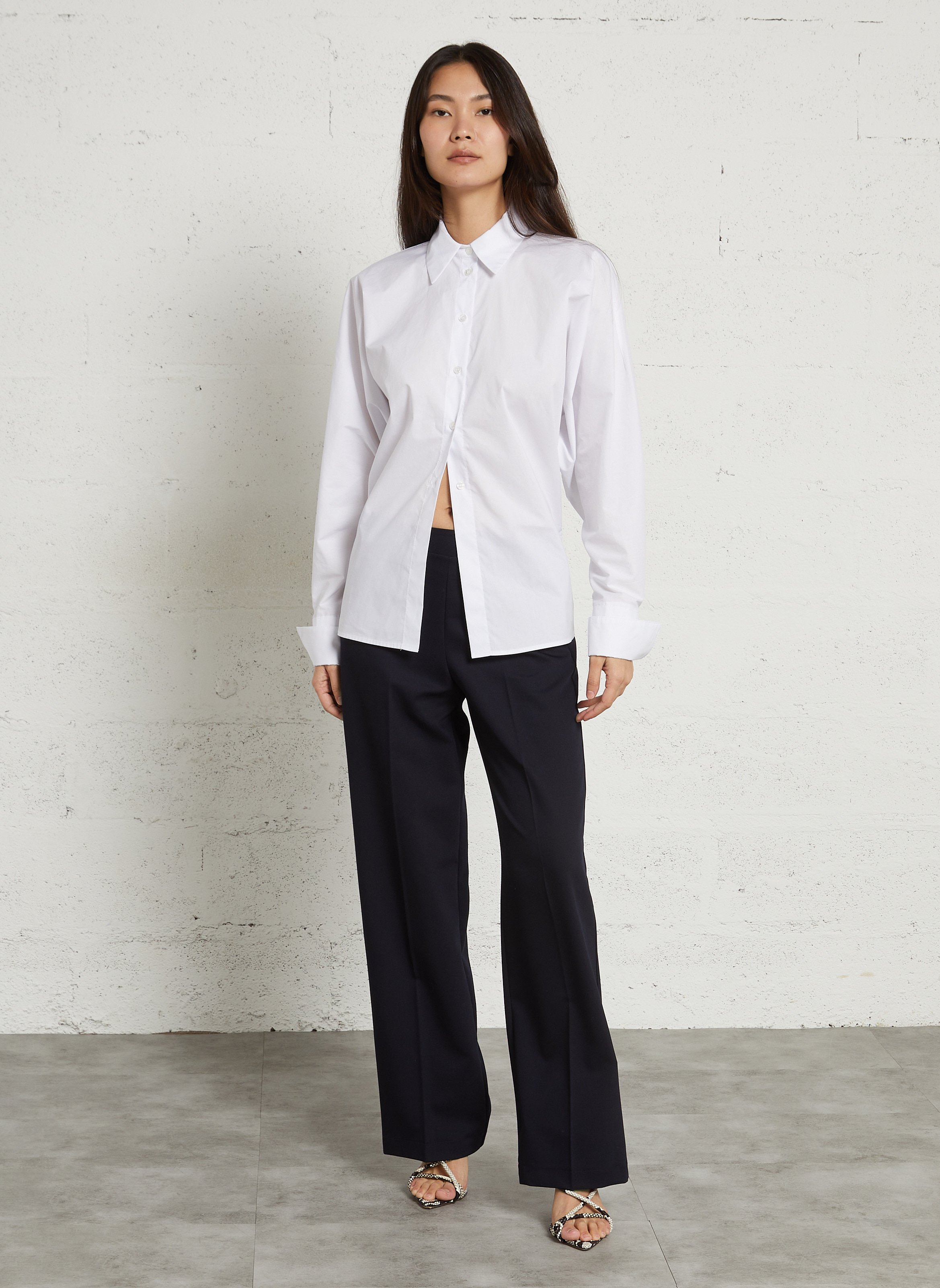 Chemise manches longues chauve-souris IMPERIAL Blanc