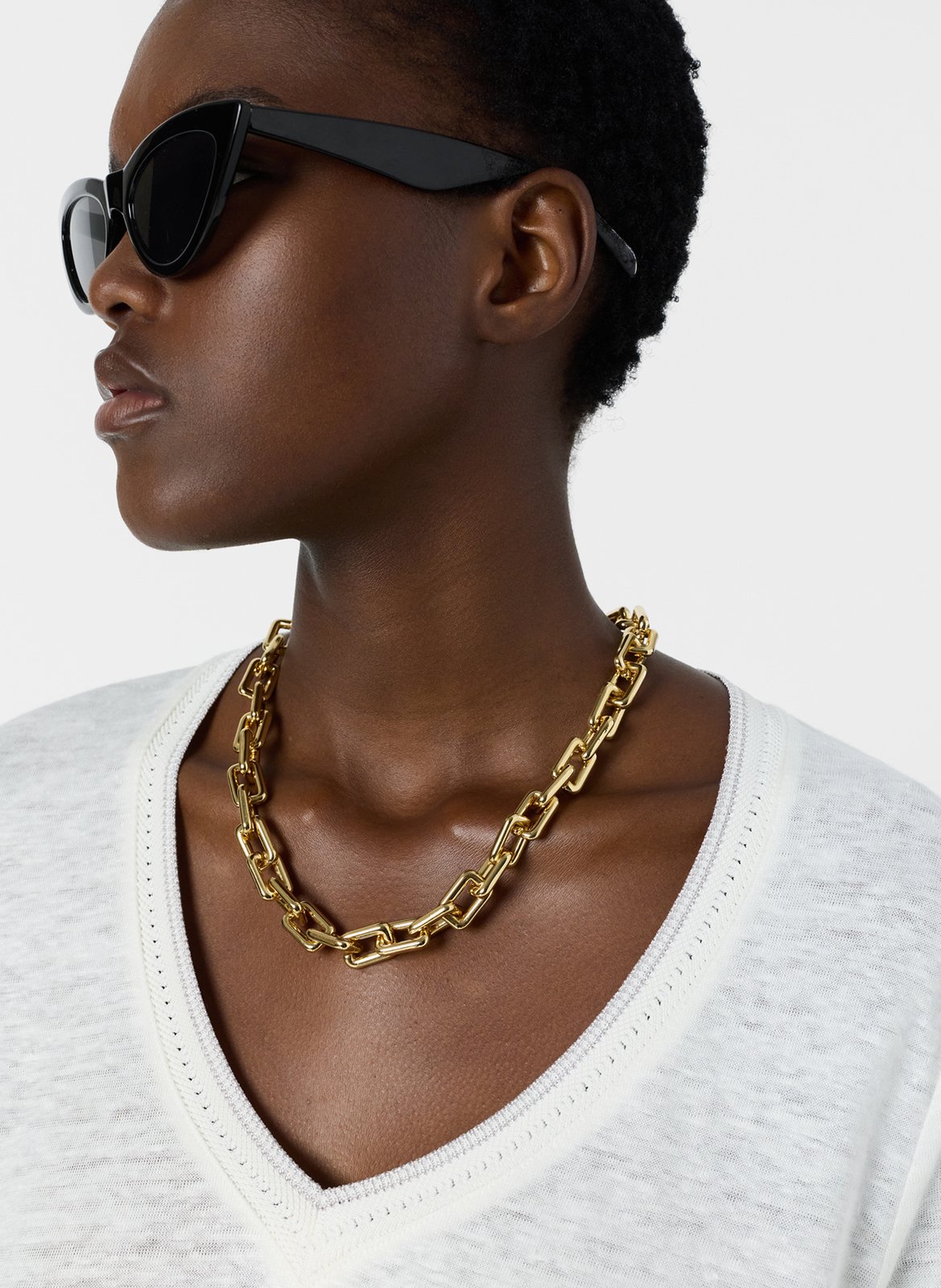 Tee-shirt droit en lin uni GERARD DAREL Blanc