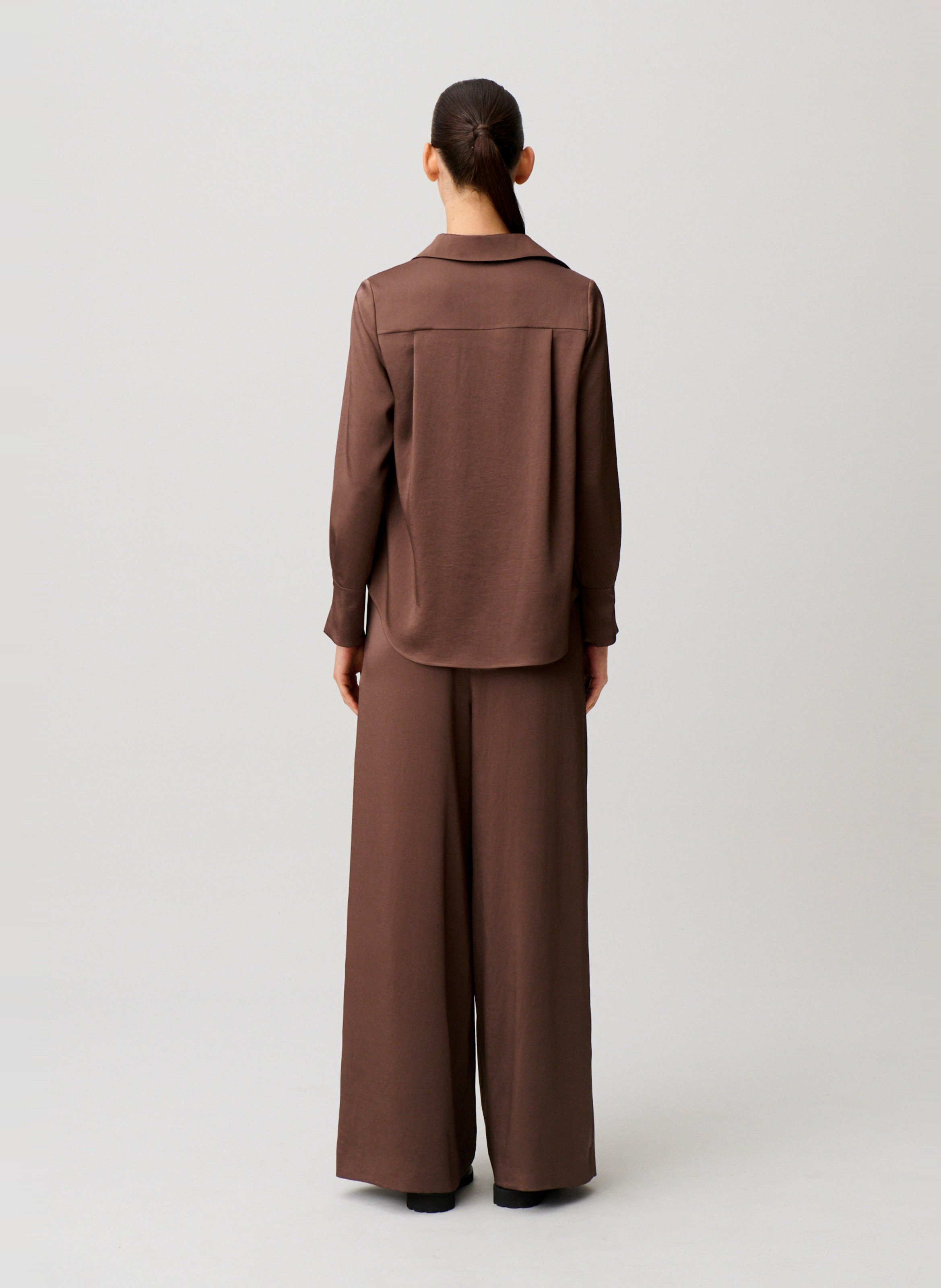 Blouse col classique  CLAUDIE PIERLOT Marron