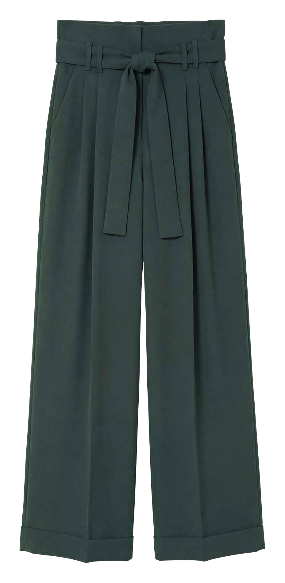 Pantalon large en crêpe TARA JARMON Vert