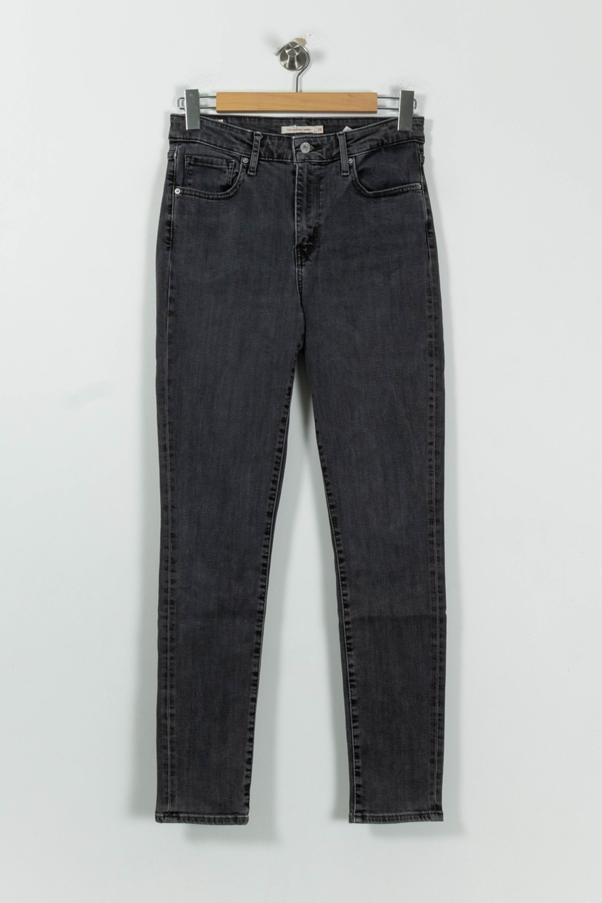 Cropped slim jeans with studs LEVI'S - Seconde main Grey