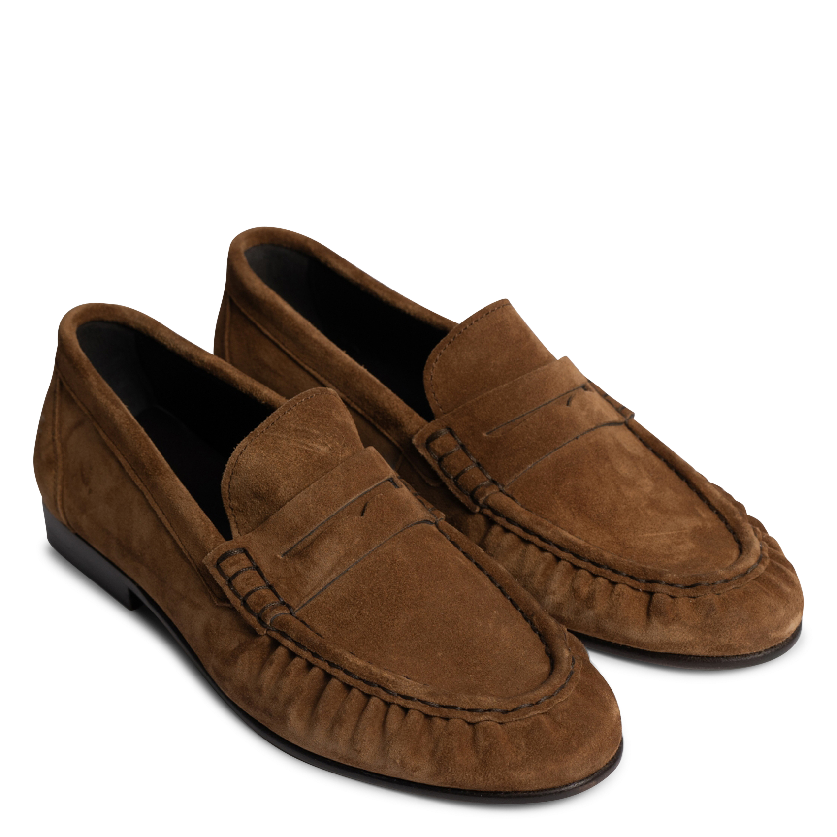 Mocassins en cuir POSA Marron