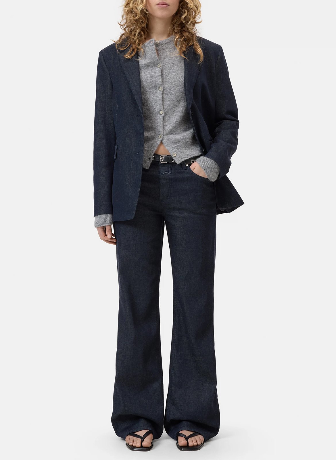 Jean large en coton CLOSED Bleu