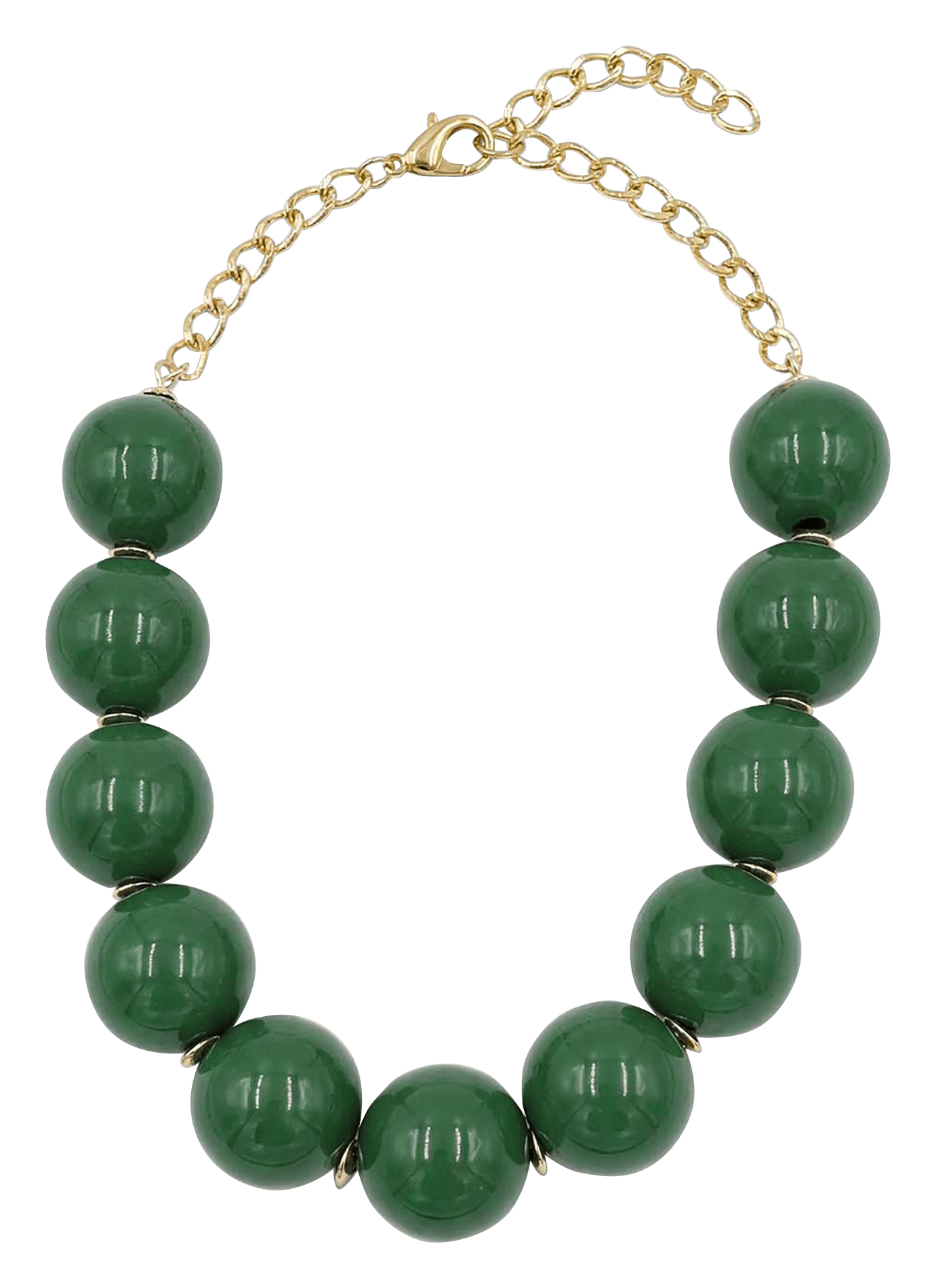 Collier à grosses perles TARA JARMON Vert