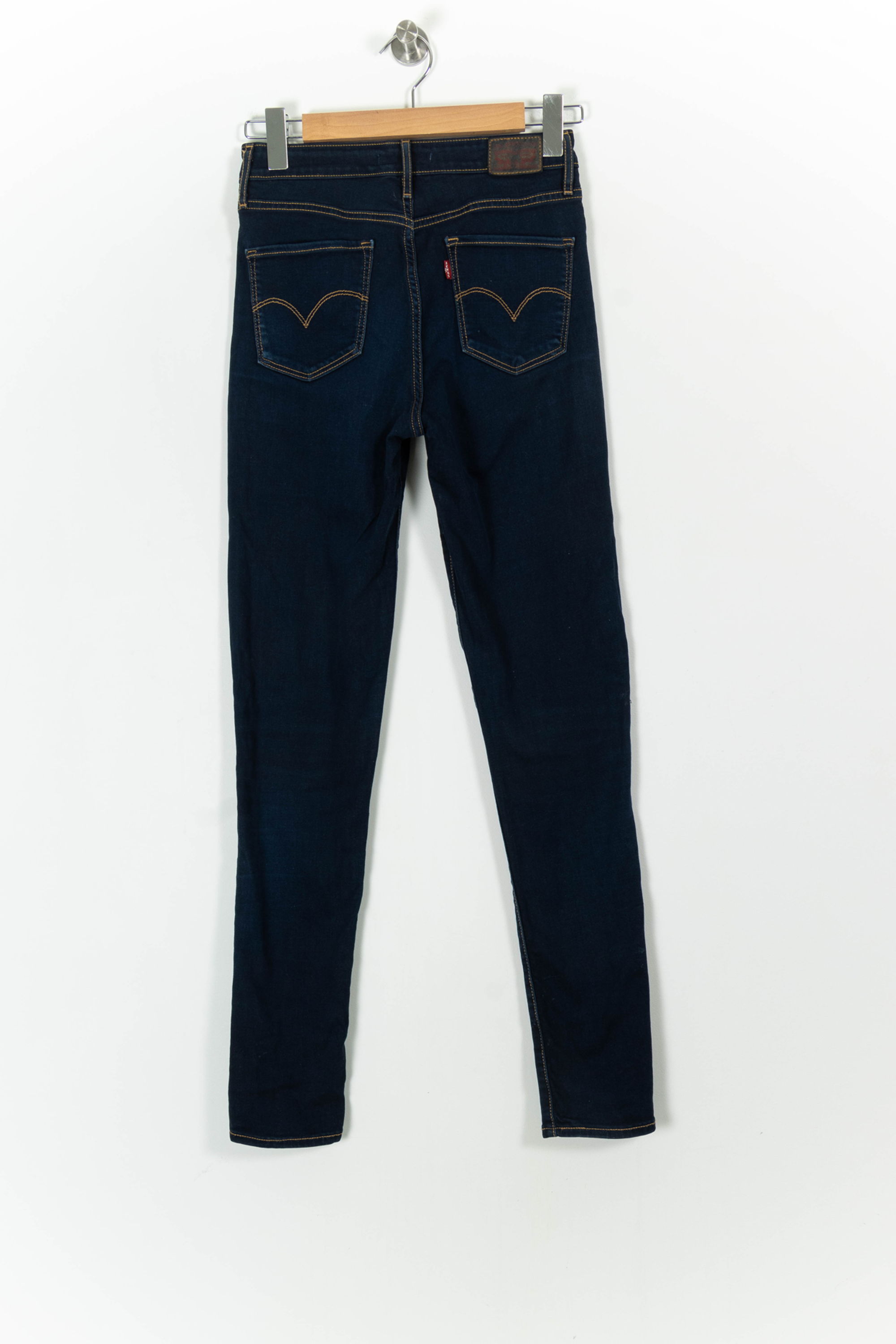 Cropped slim jeans with studs LEVI'S - Seconde main Blue