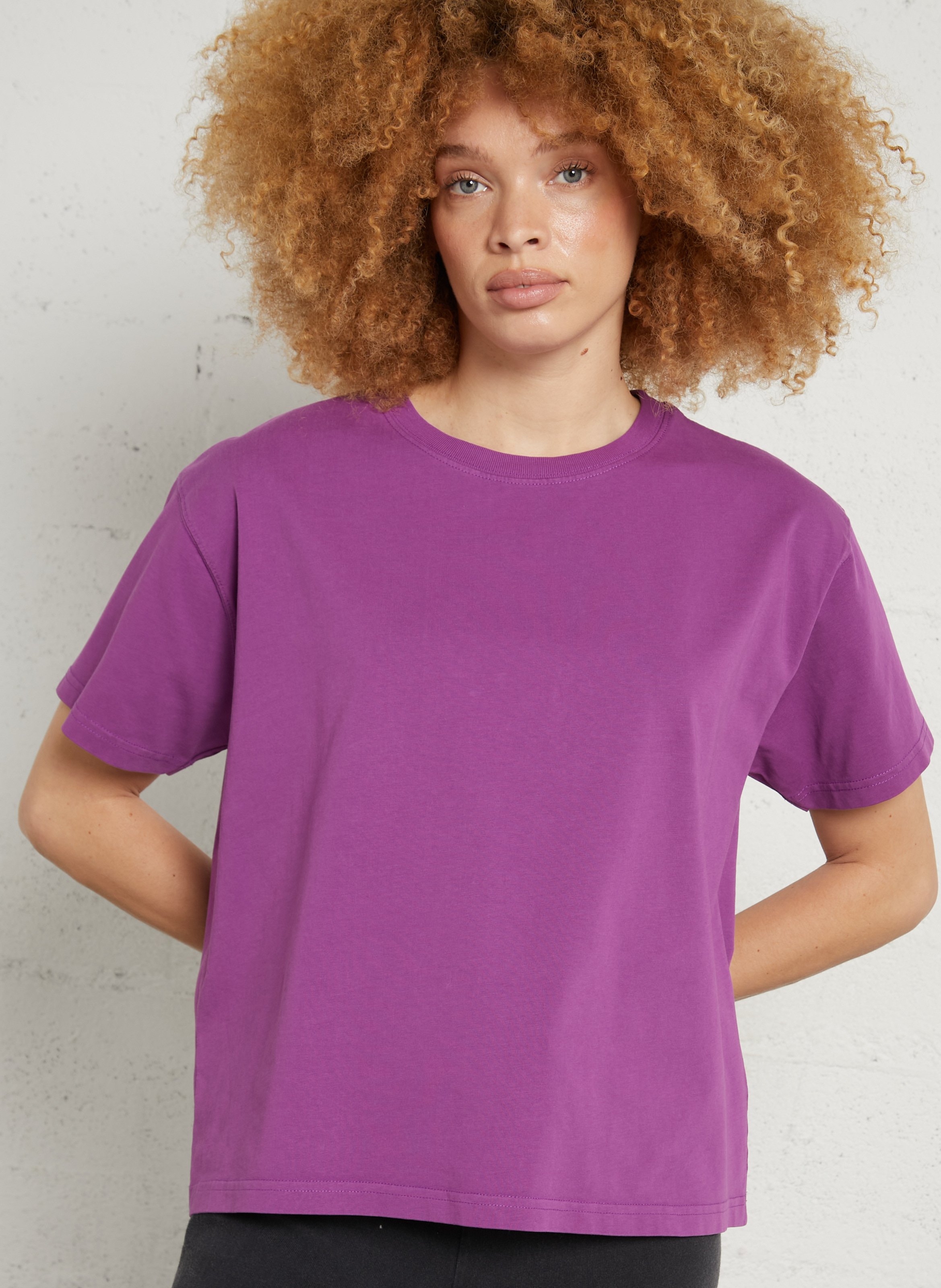Katoenen T-shirt met ronde hals  AMERICAN VINTAGE
