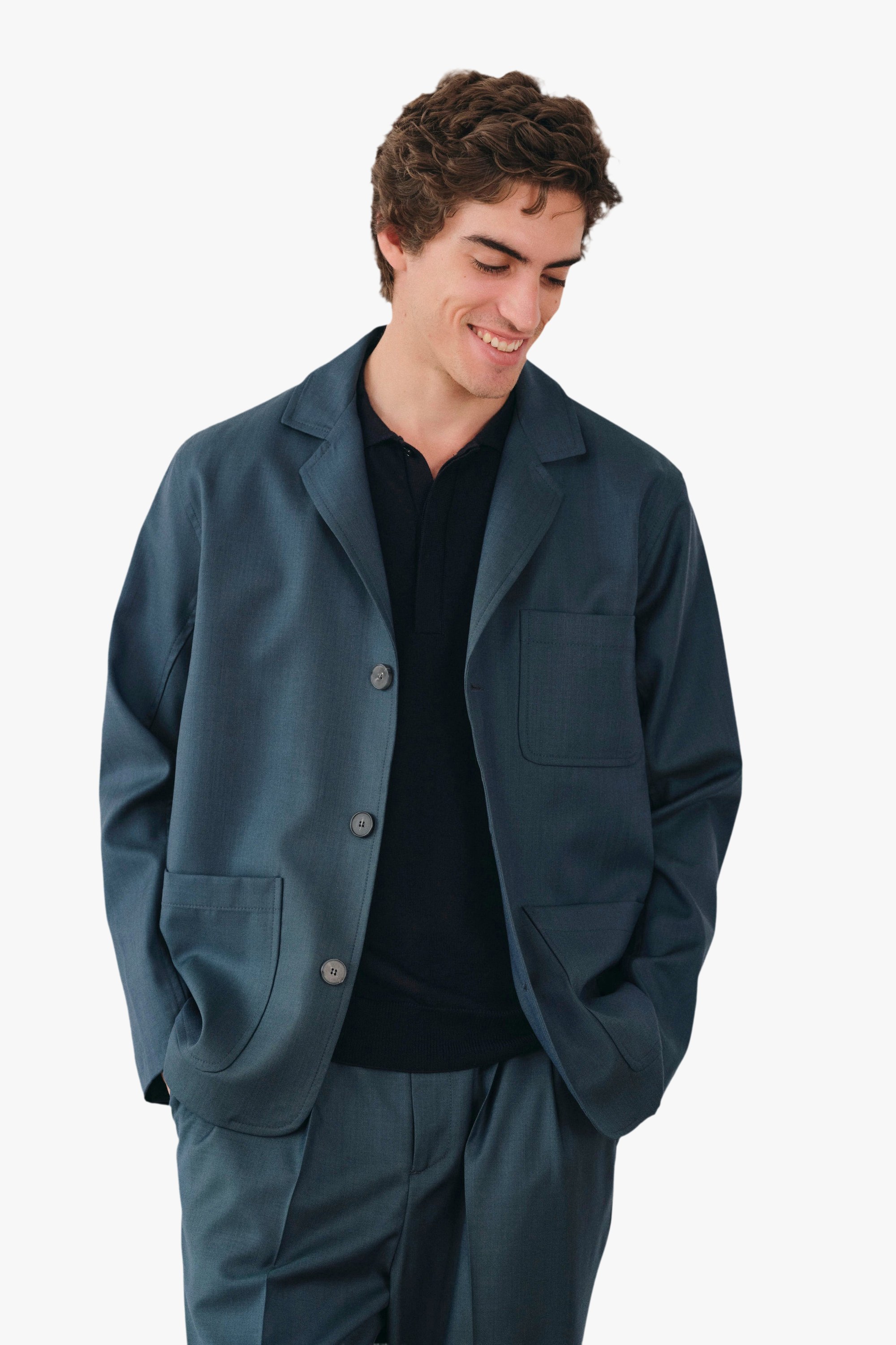Casual blazer Nairo | Blue Noyoco Men