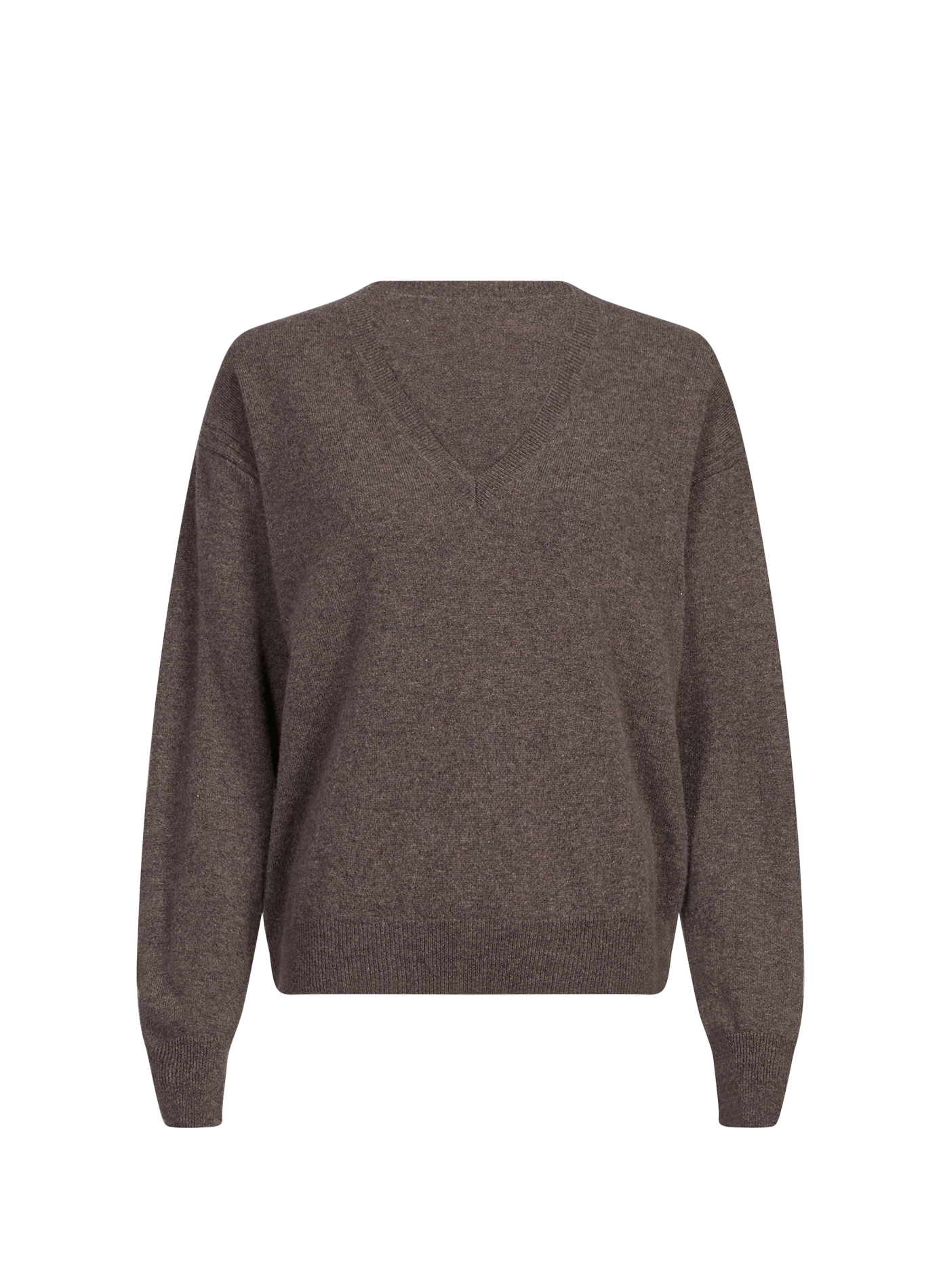 Cashmere straight round neck sweater by sevene SAISON 1865 Brown
