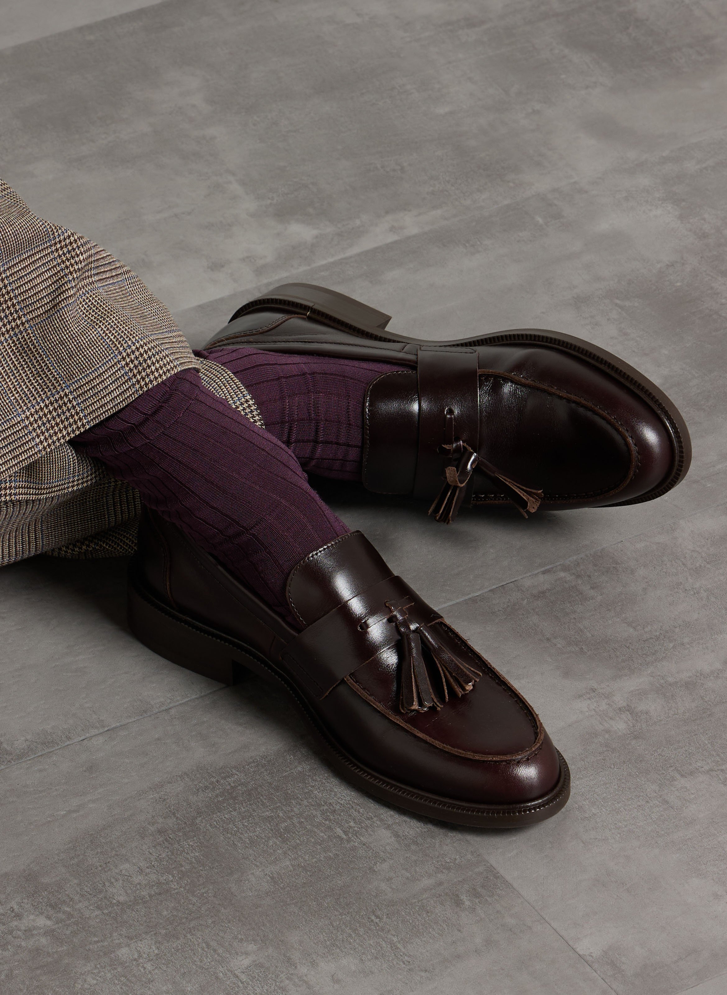 Mocassins en cuir BOCAGE Marron