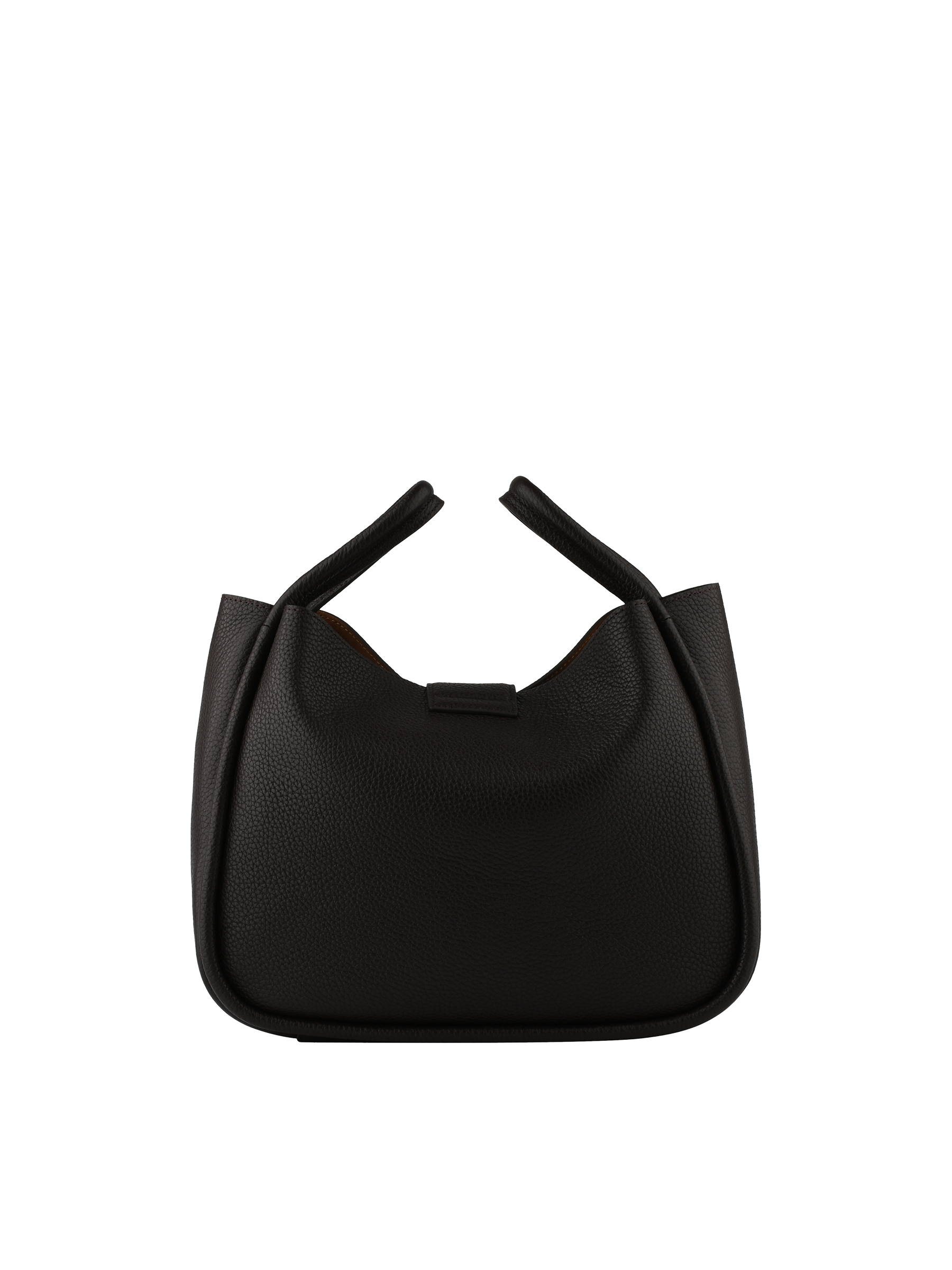 Sac porté travers en cuir de vachette POURCHET Marron