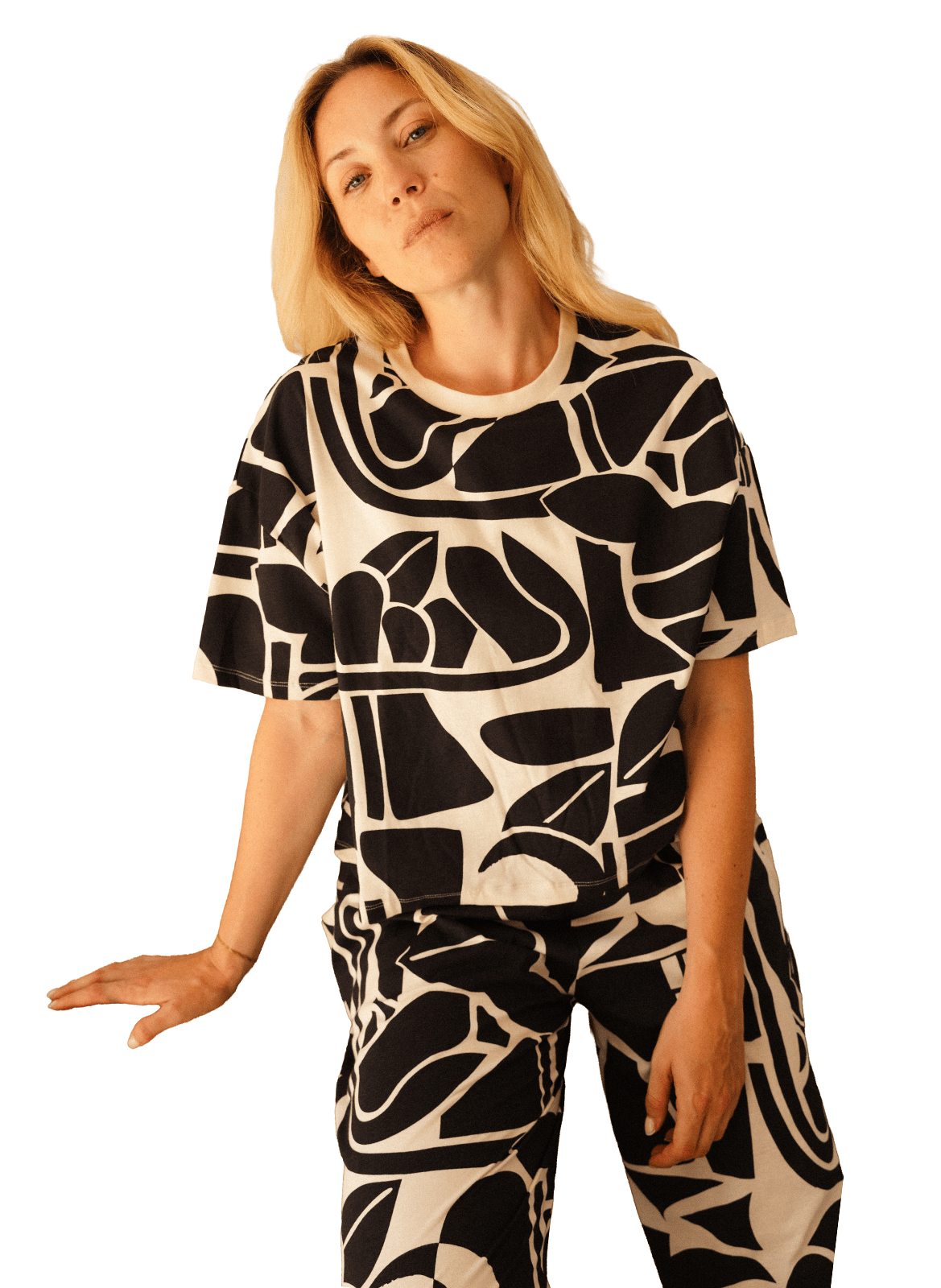 Ensemble de pyjama long ample imprimé WE ARE JOLIES Vert