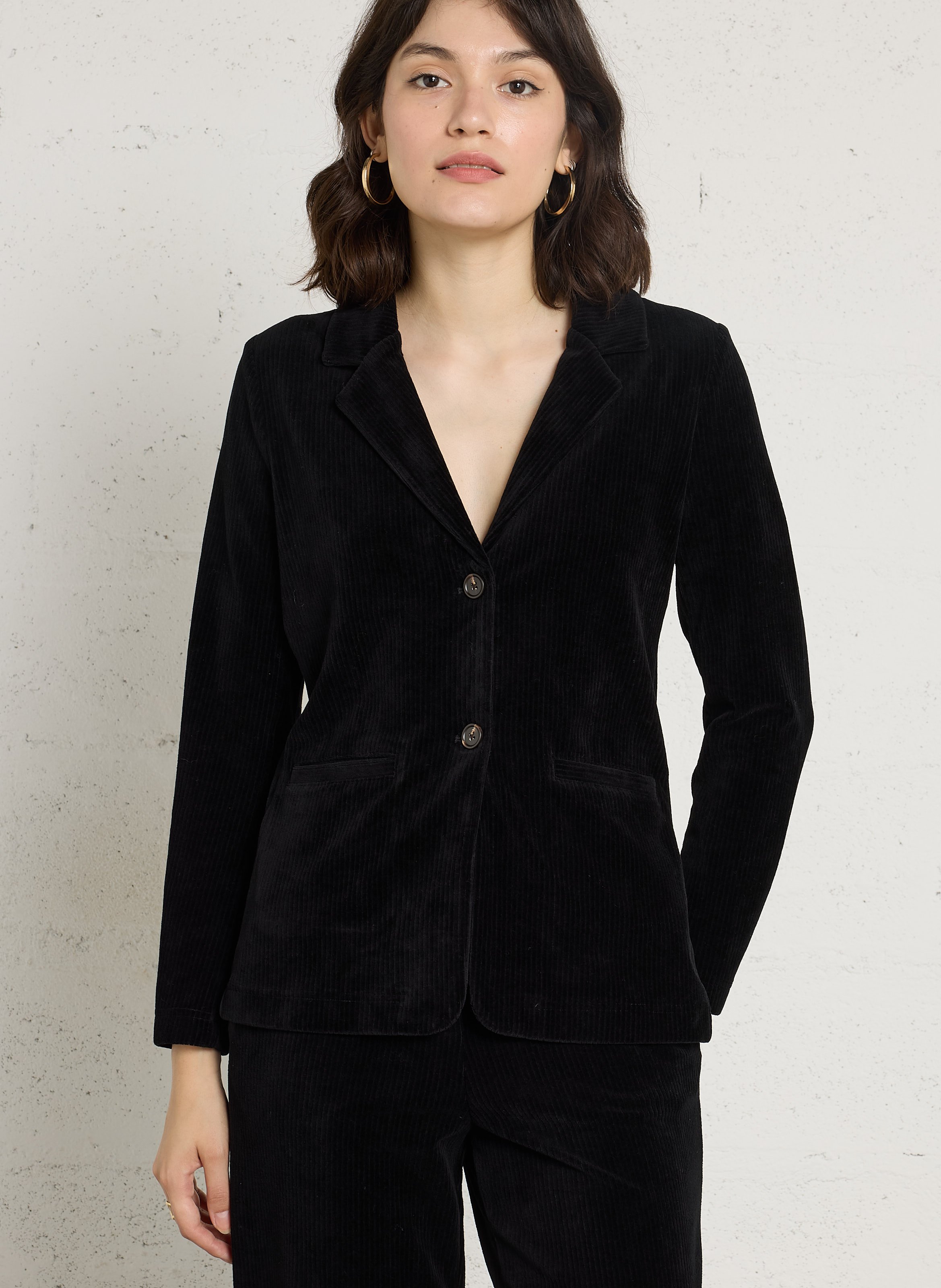 Baumwoll-Mix-Jacke mit Reverskragen NICE THINGS