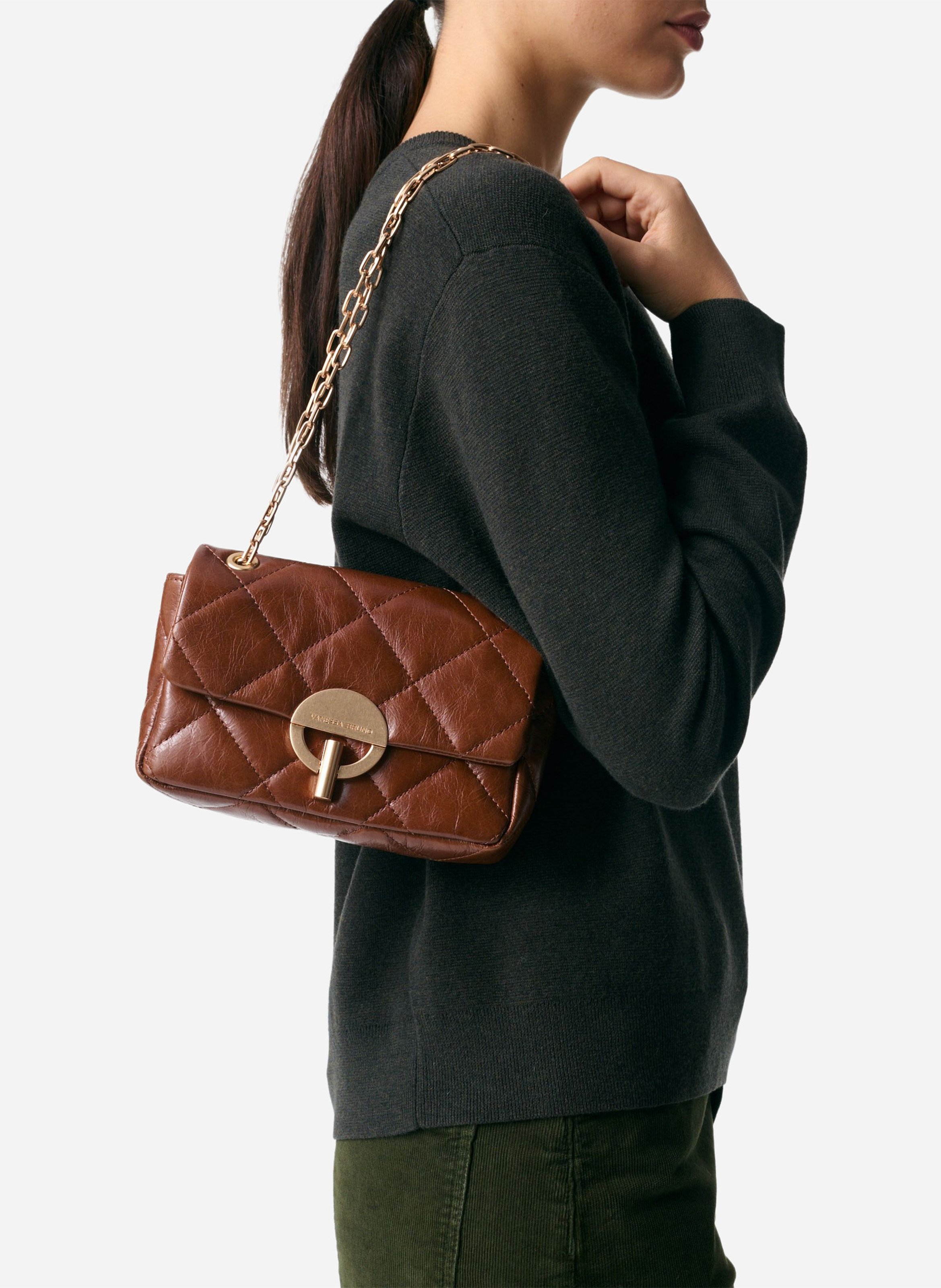 Brieftasche aus Leder VANESSA BRUNO Braun