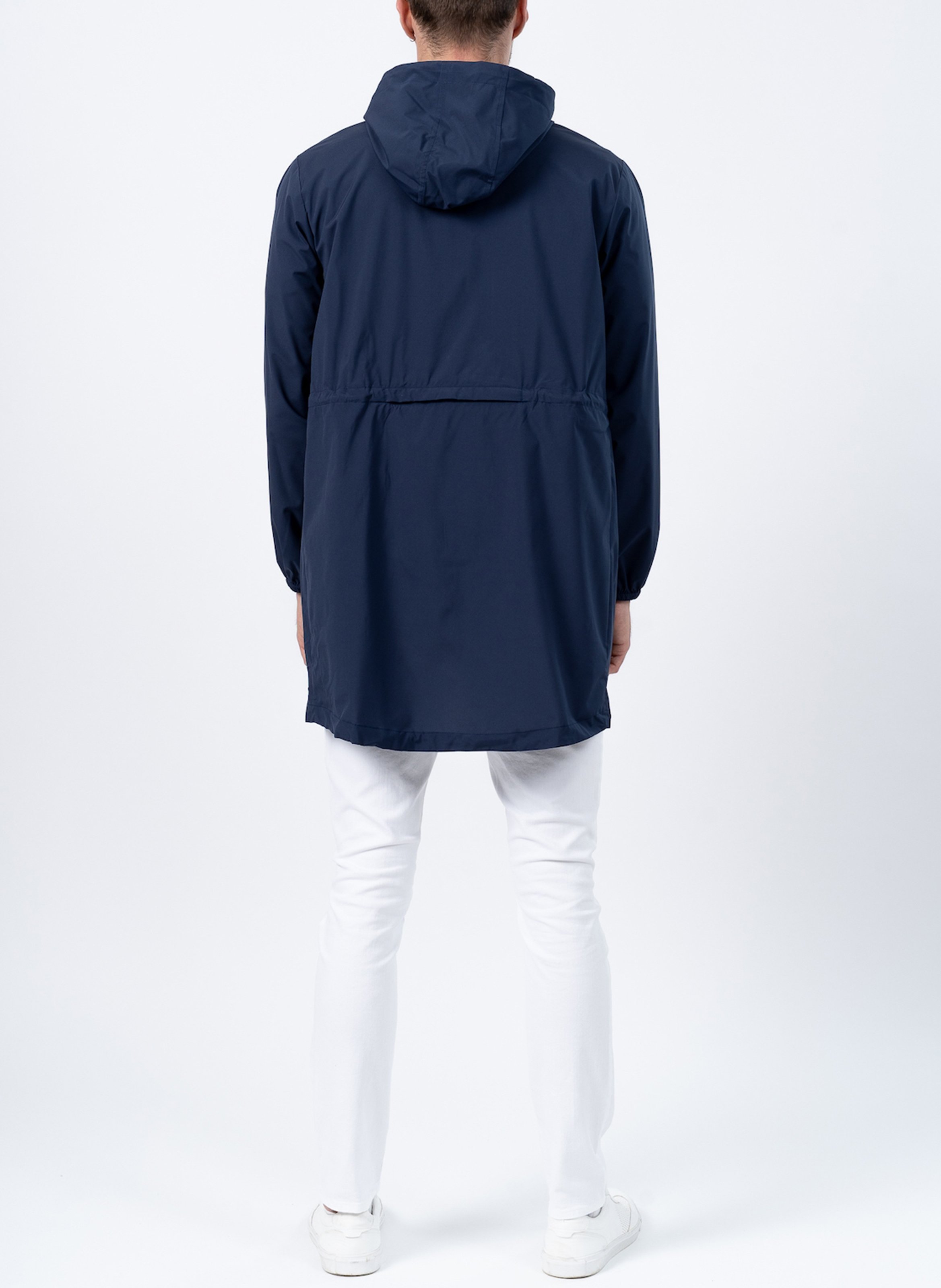 Imperméable long à capuche convertible FLOTTE Bleu