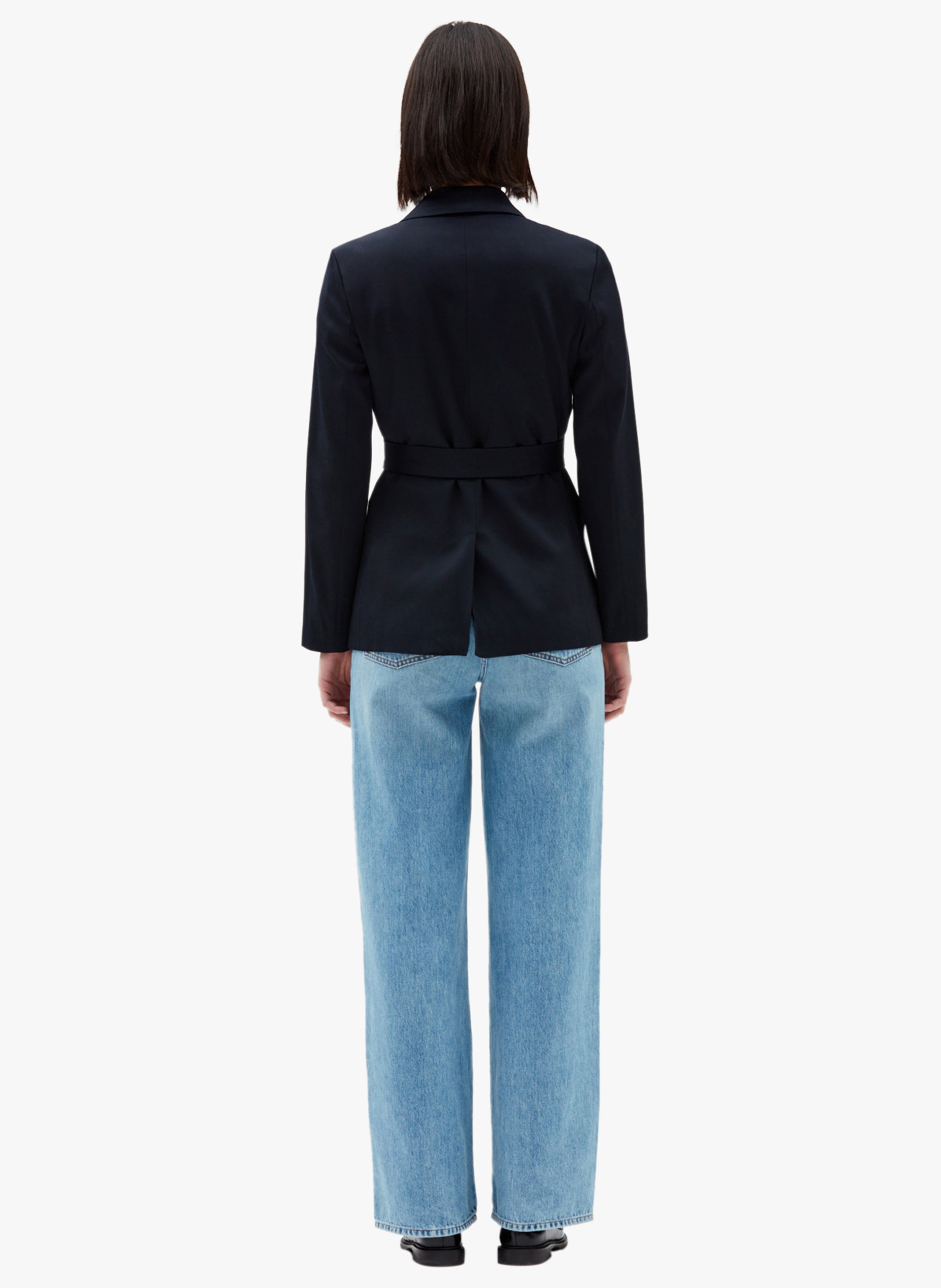 Belted fitted jacket CLAUDIE PIERLOT Blue