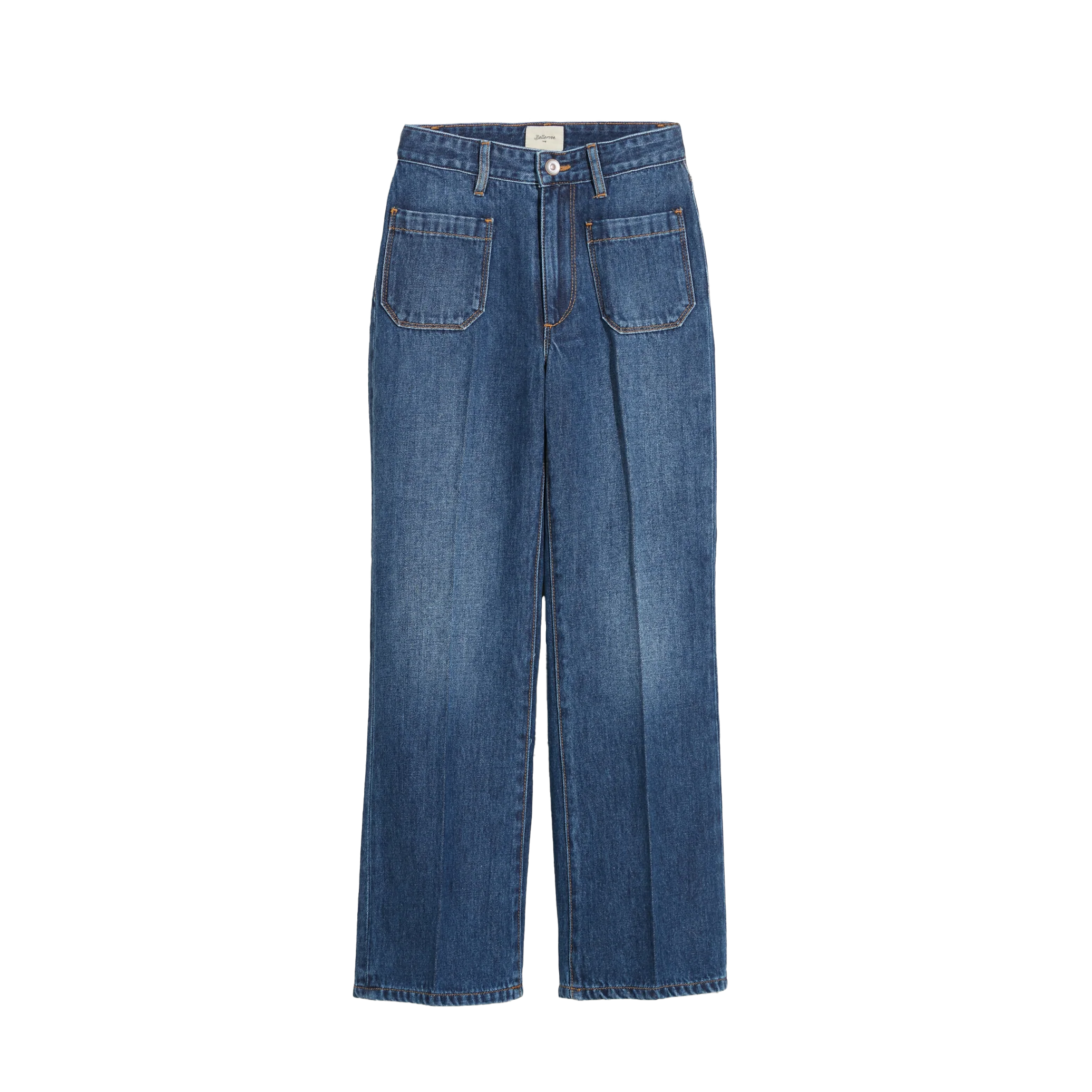 Straight-leg cotton jeans BELLEROSE Faded jeans