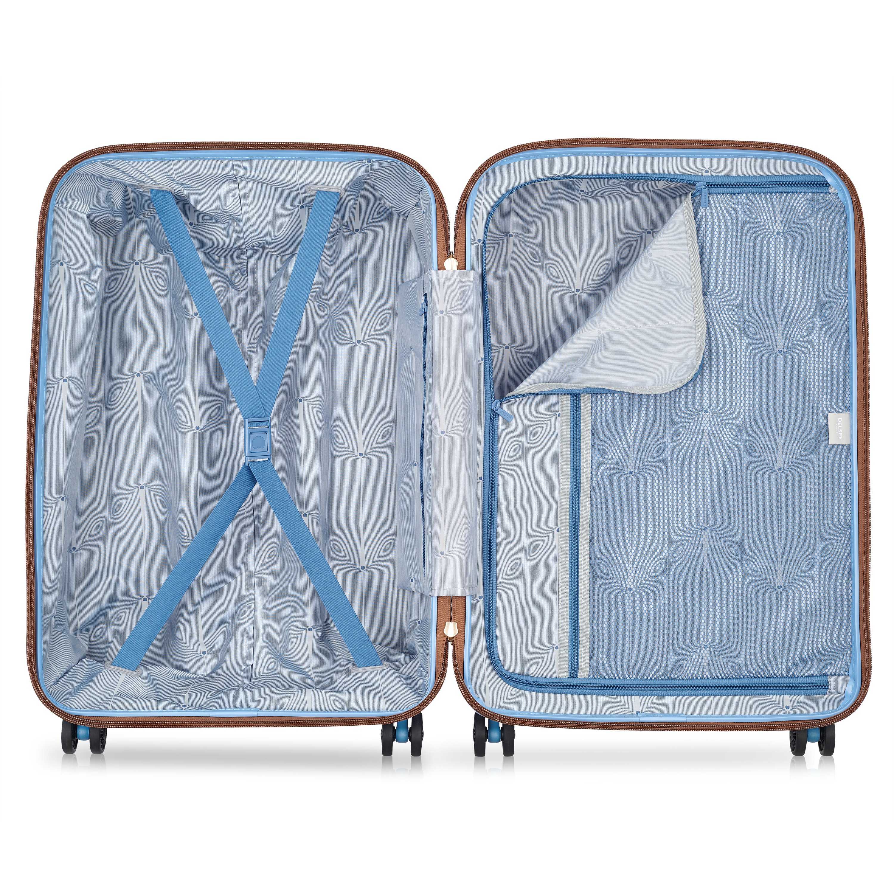 Rigid hold suitcase DELSEY PARIS Blue
