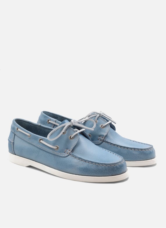 Blue Leather deck shoes