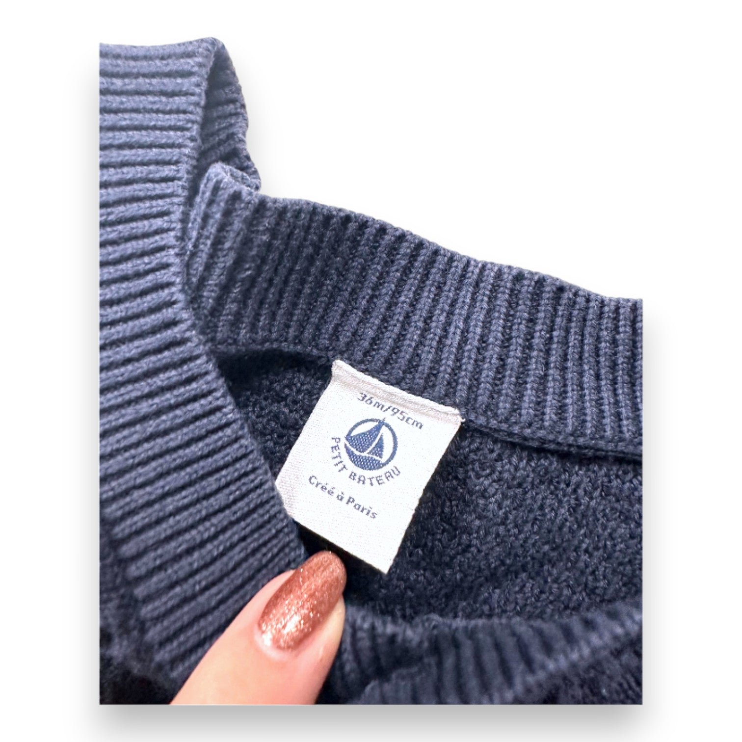 Blue Kids Cardigan - 3 years PETIT BATEAU - Seconde Main Blue