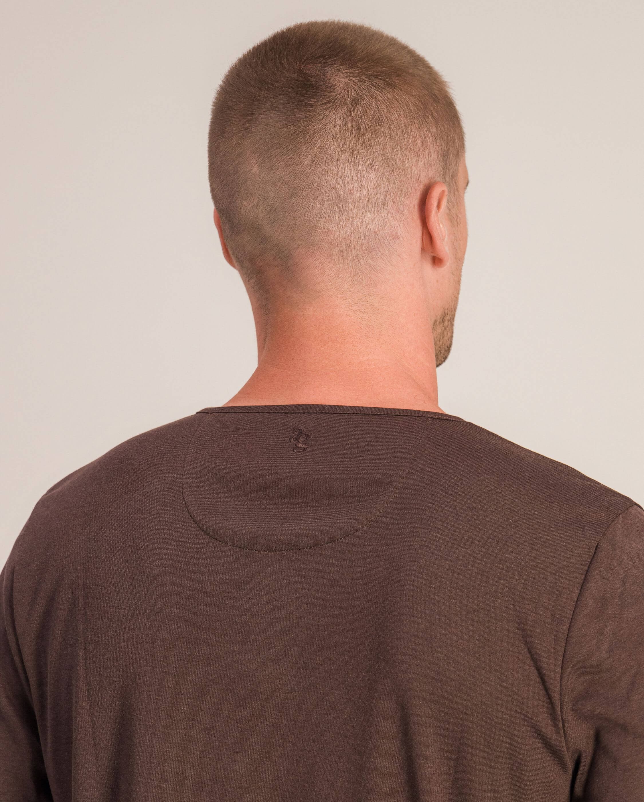 Men's pajama top, chocolate ANGARDE Brown