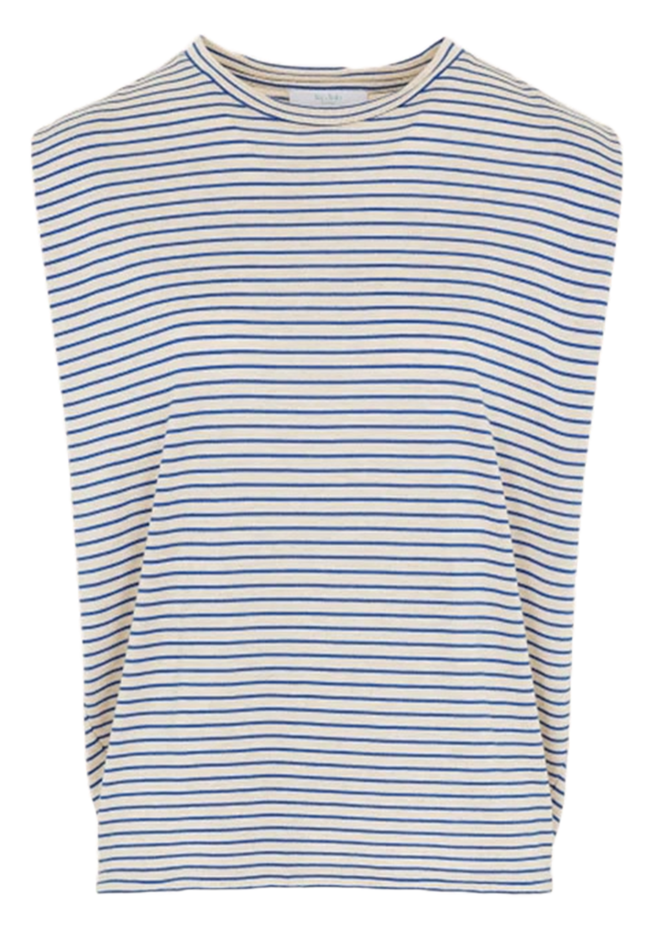 Sleeveless Striped Top BY BAR Blue