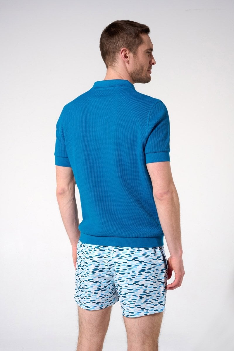 Printed swim shorts with elasticated waistband APNEE Blue