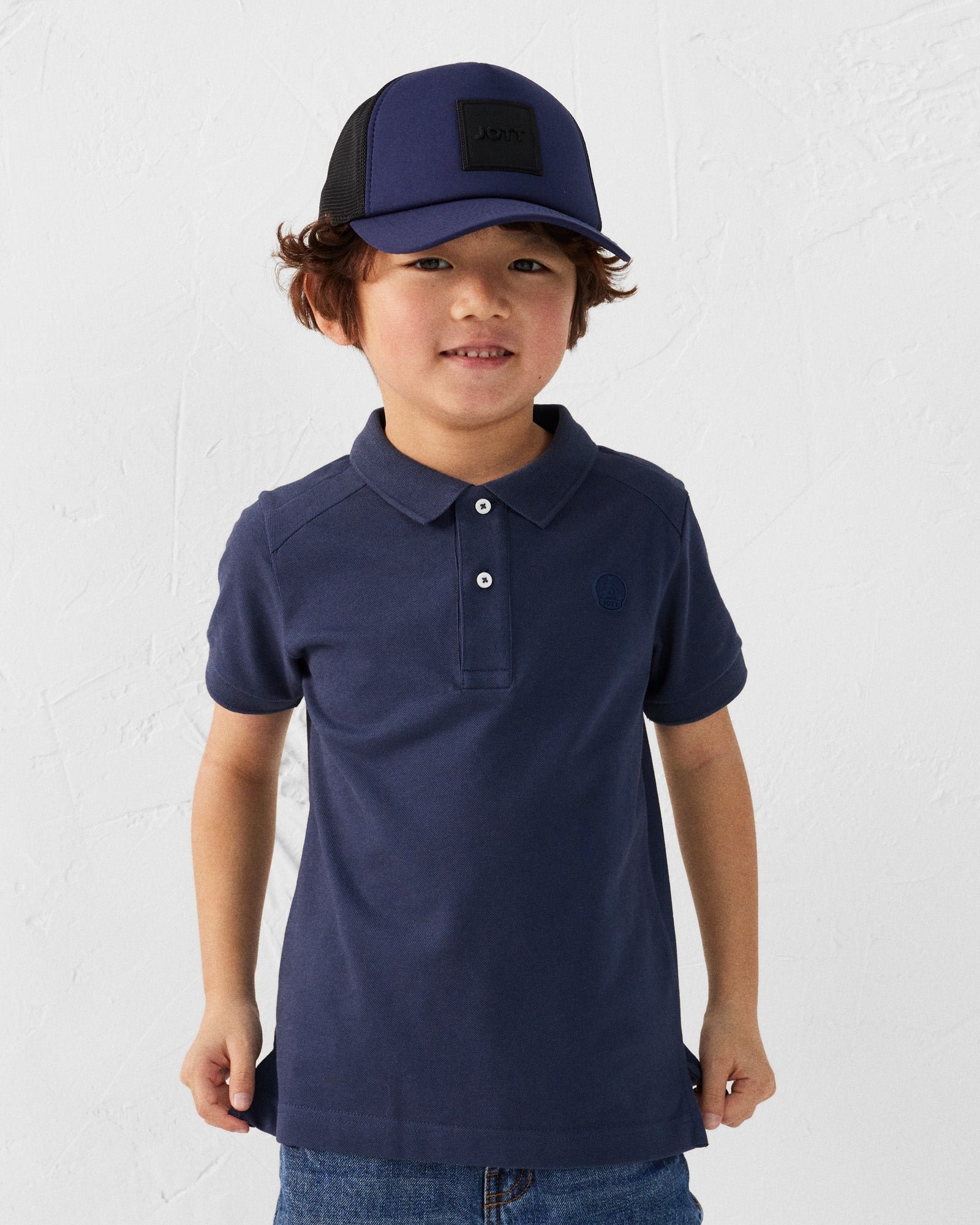 Cotton Polo Shirt JOTT Blue