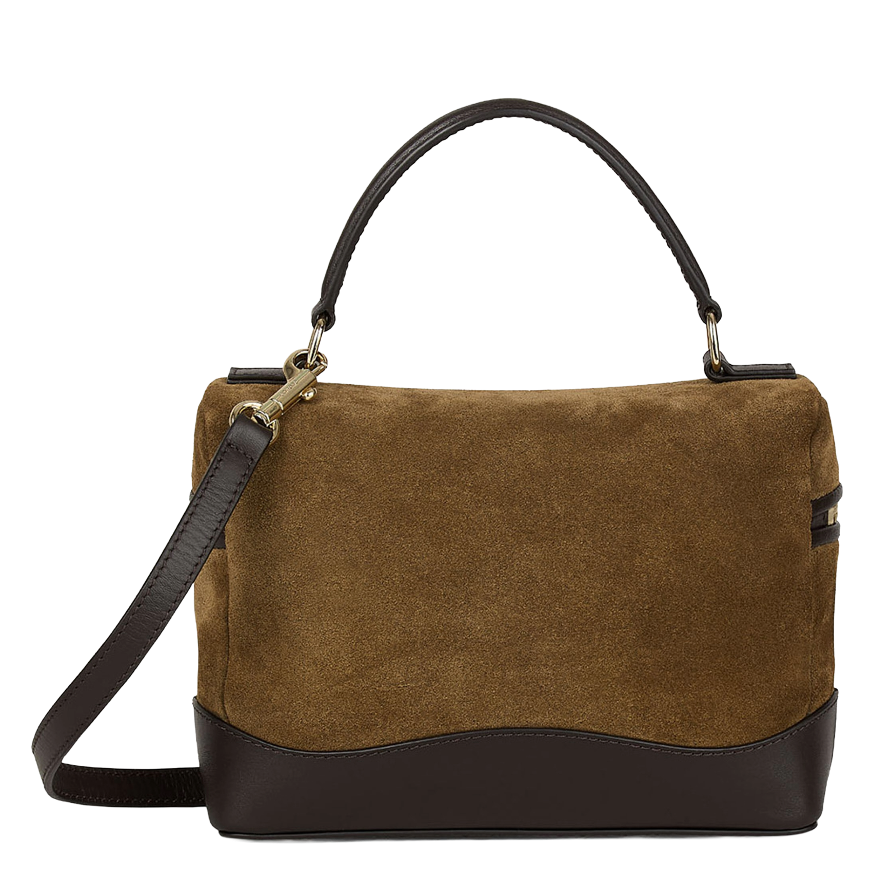 Sac bandoulière en cuir SANDRO Marron