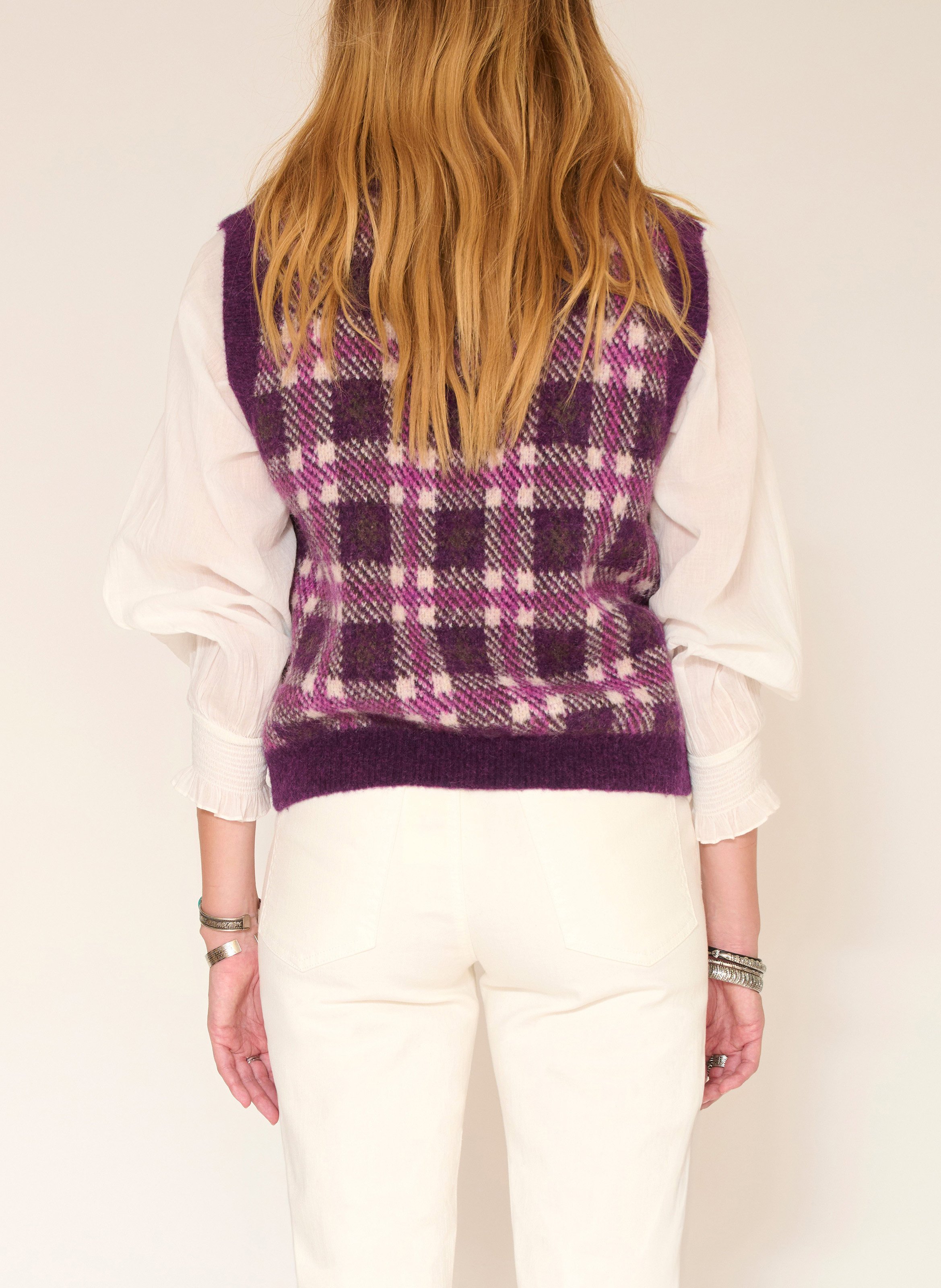 Pull oversize en laine mélangée MKT Violet