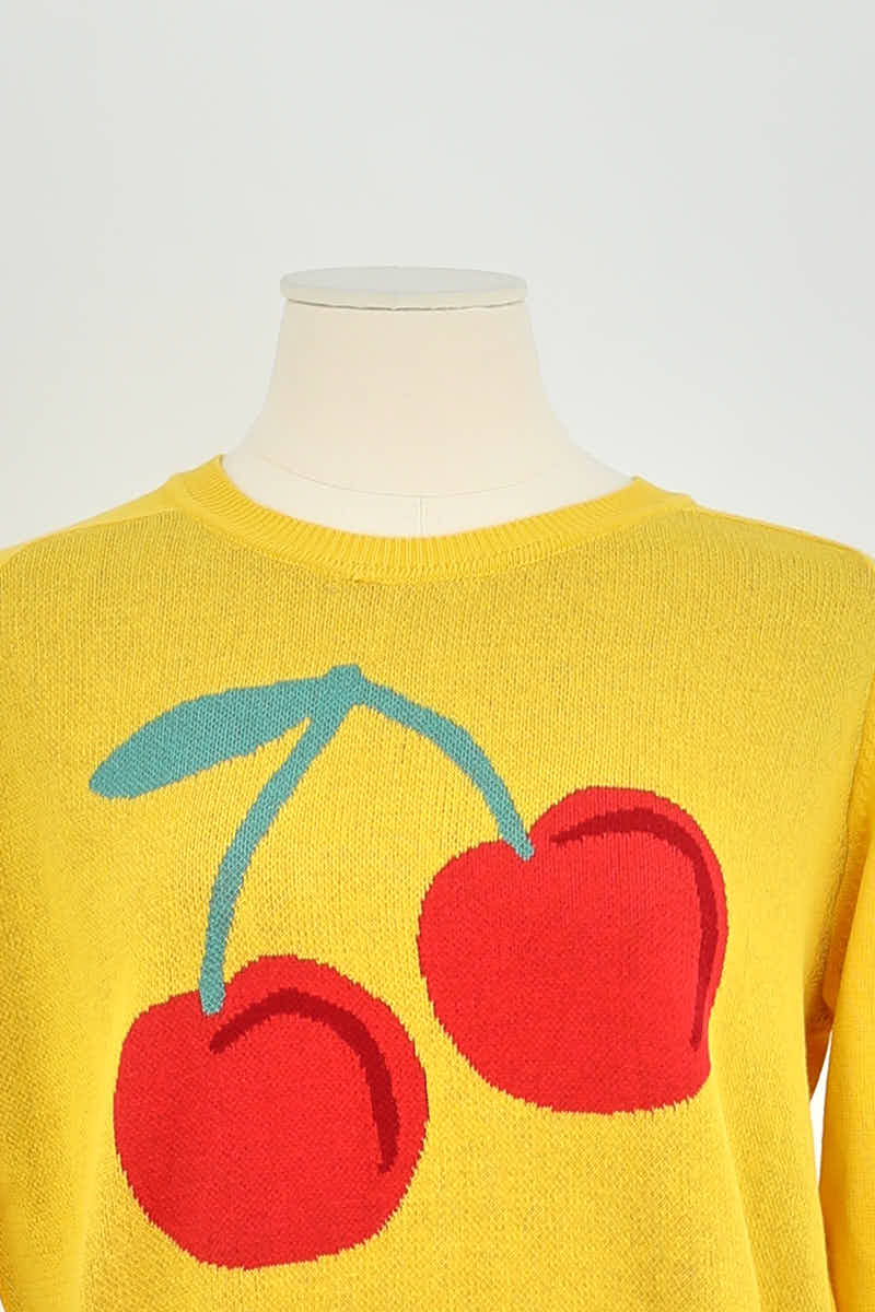 Sweatshirt MAKE MY LEMONADE - Seconde Main Yellow