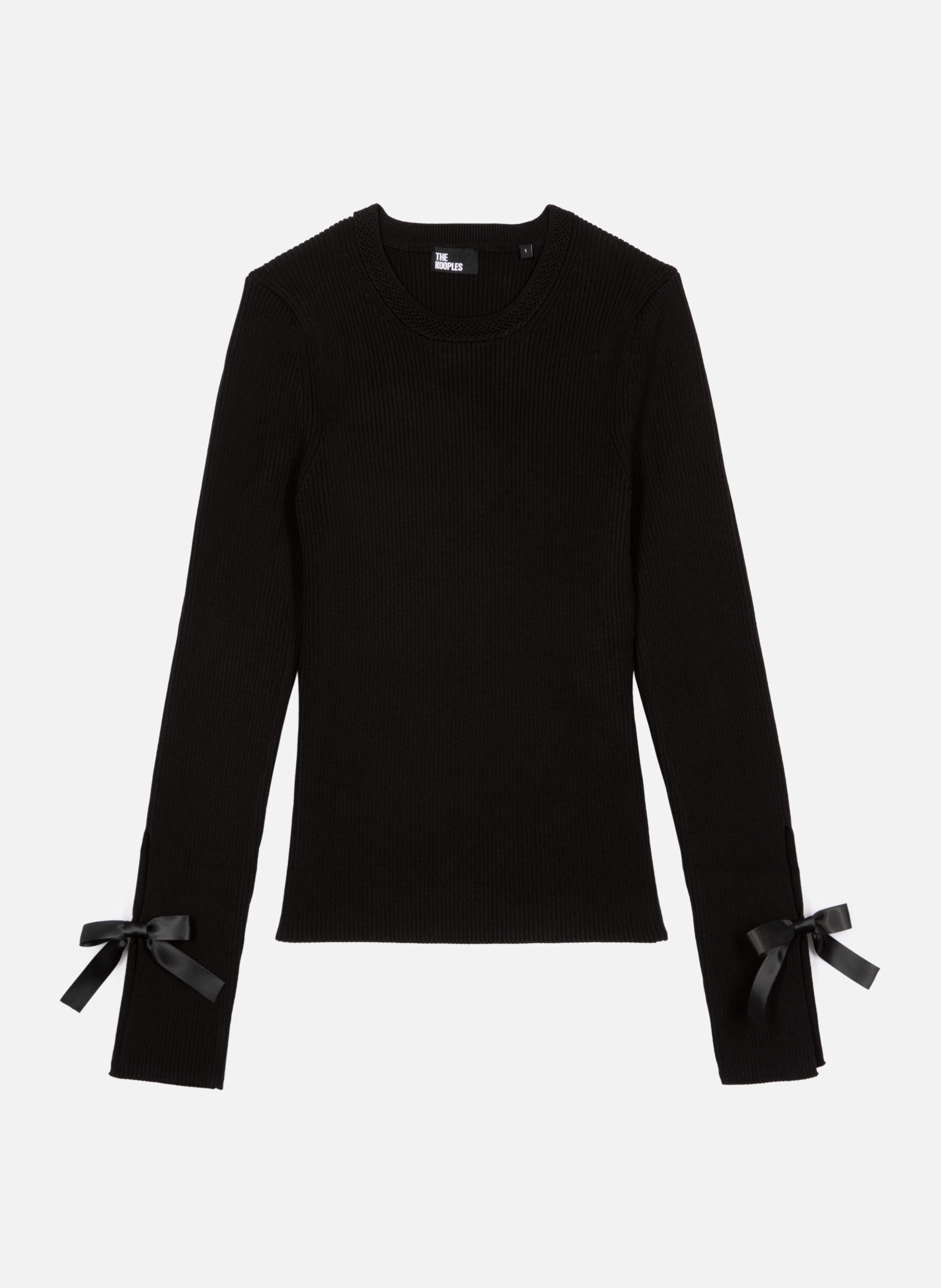 Sweater with ribbons THE KOOPLES Black