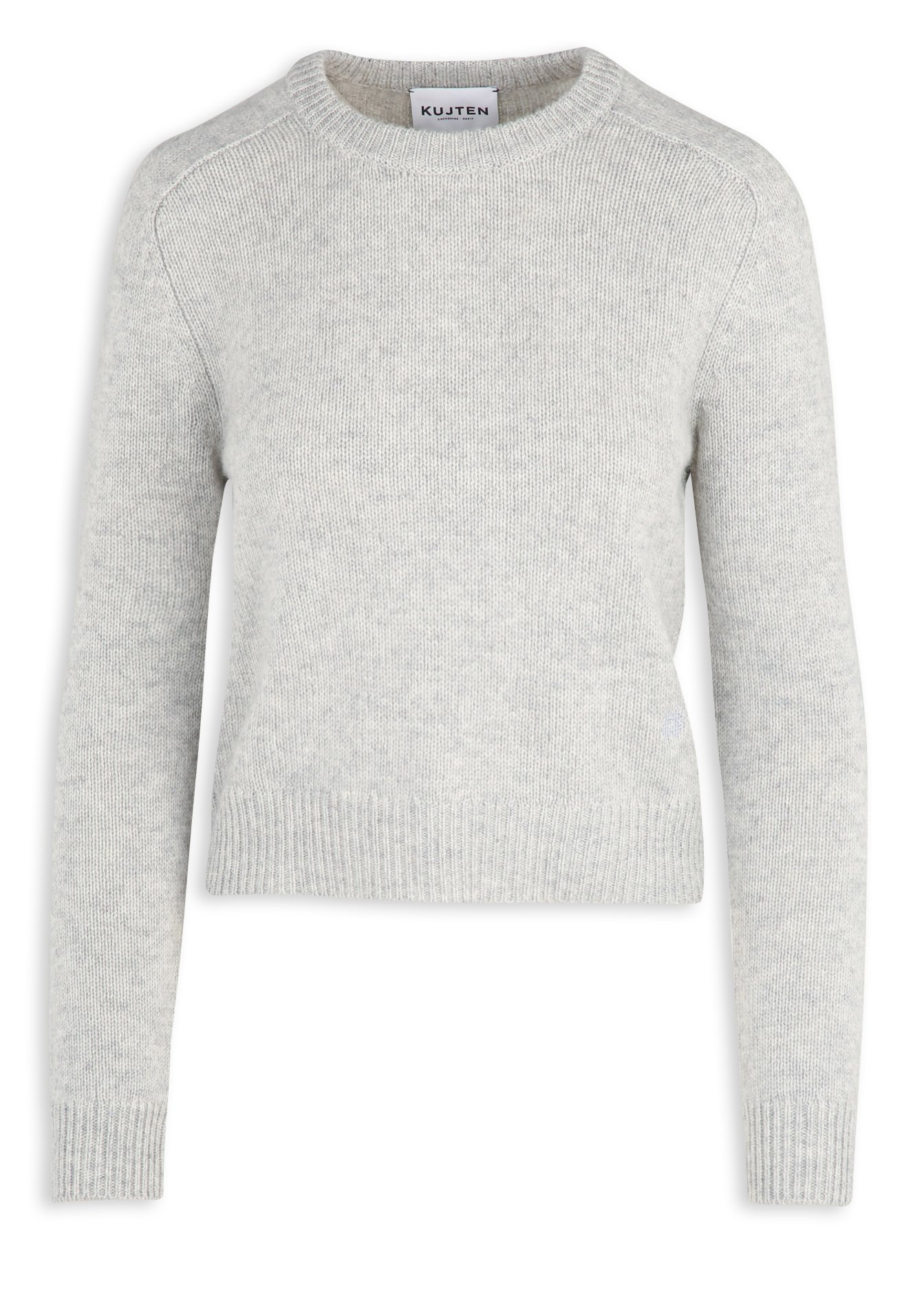 Pull droit col rond en cachemire KUJTEN Beige