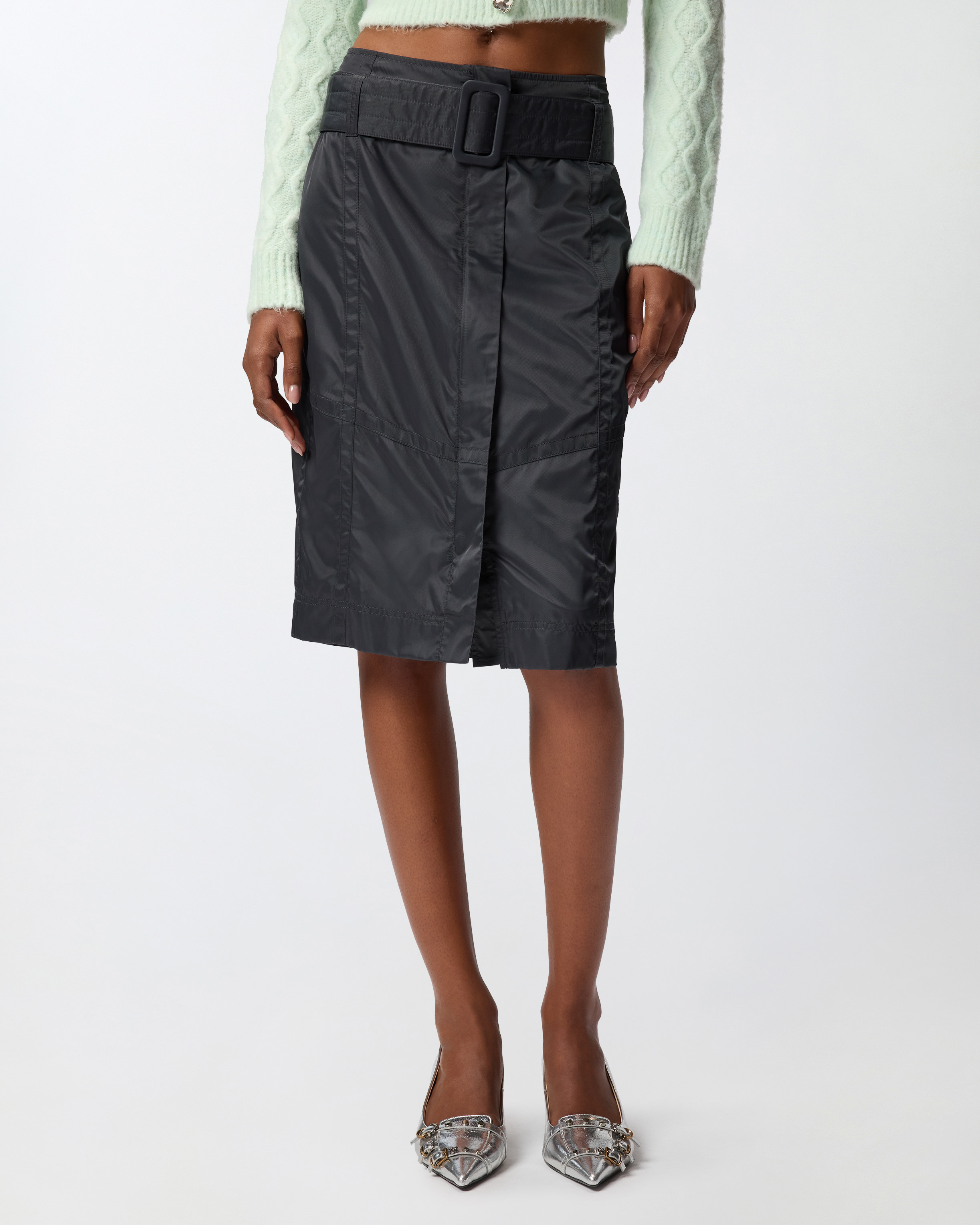 Belted pencil skirt PINKO Blue