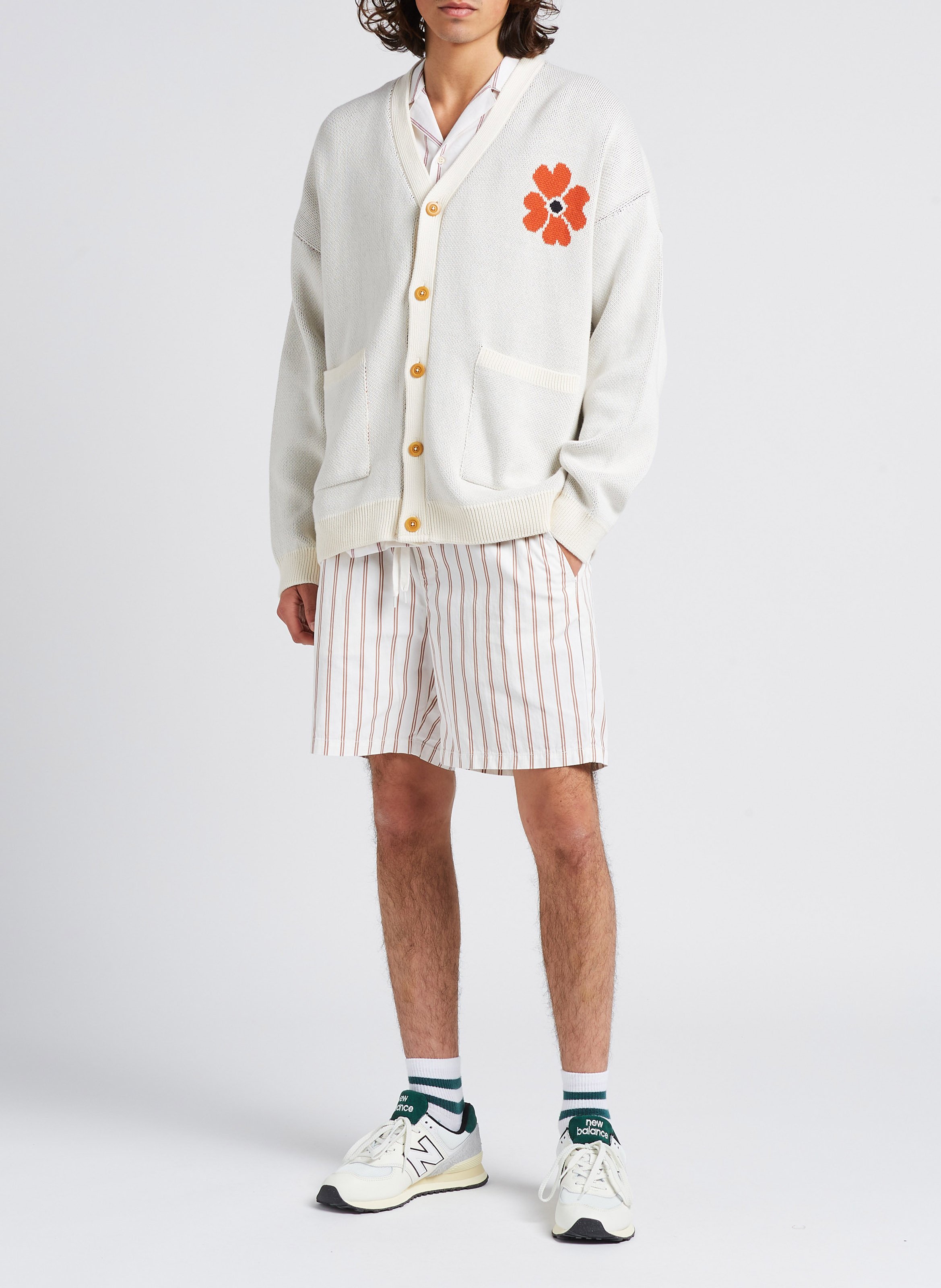 Shorts, Regular Fit, aus gestreifter Baumwolle MINIMUM Mehrfarbig