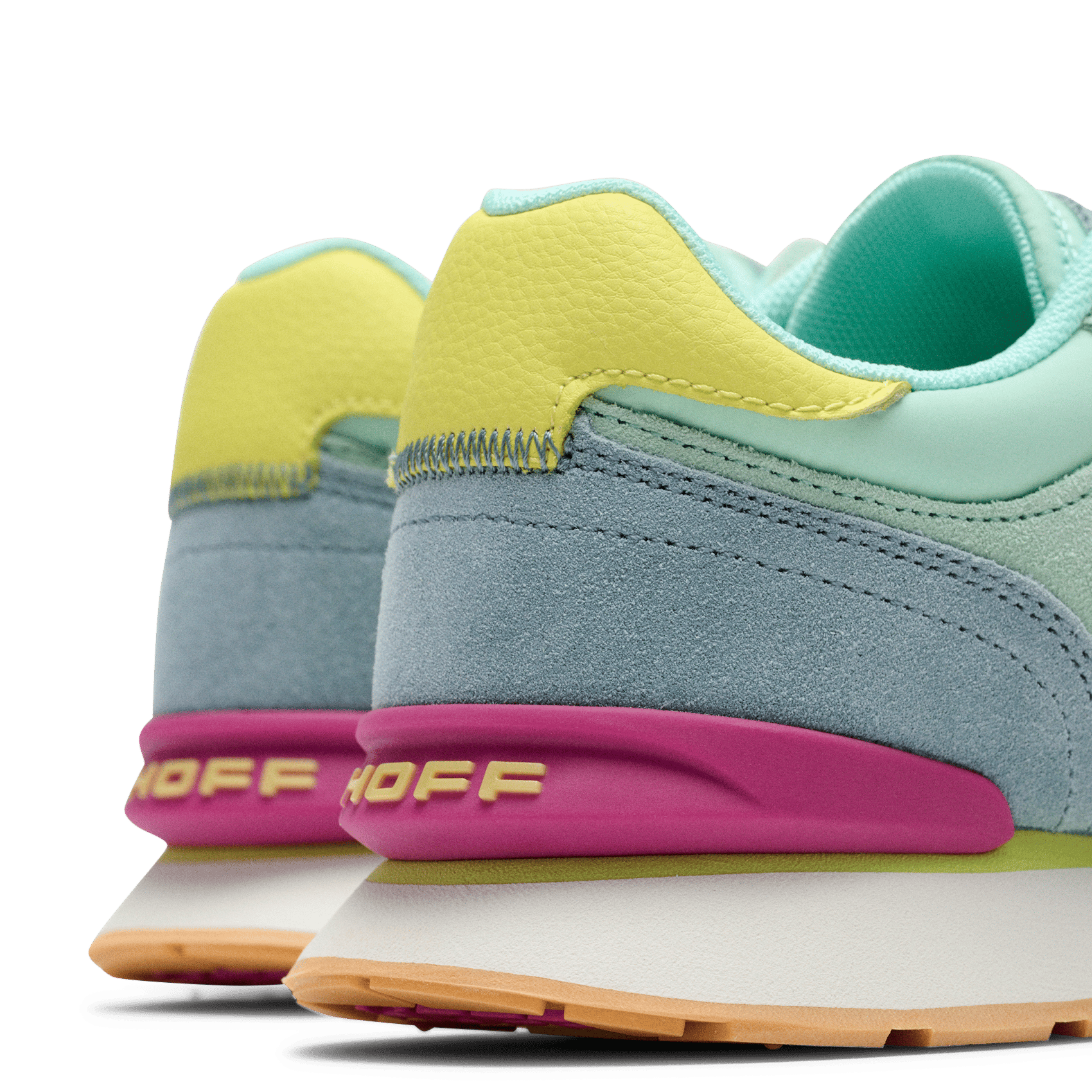 Niedrige Sneaker aus Leder-Mix HOFF Blau