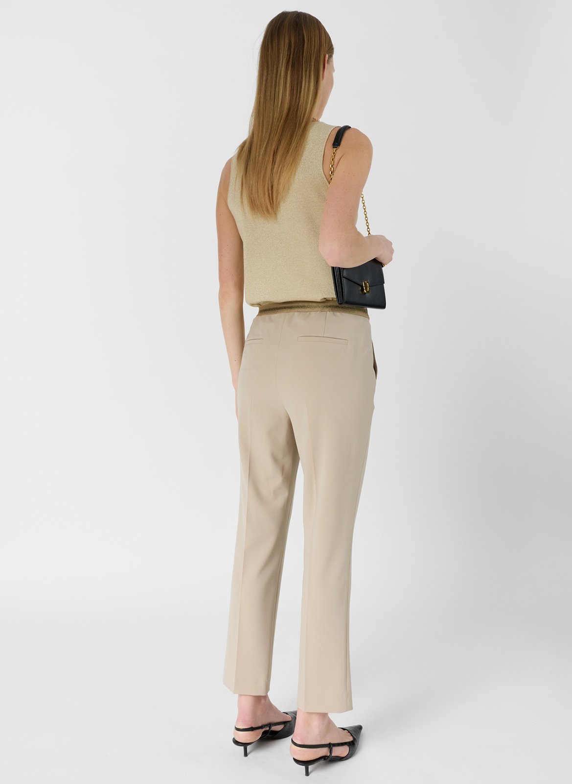 Pantalon tailleur 7/8ème uni GERARD DAREL Beige