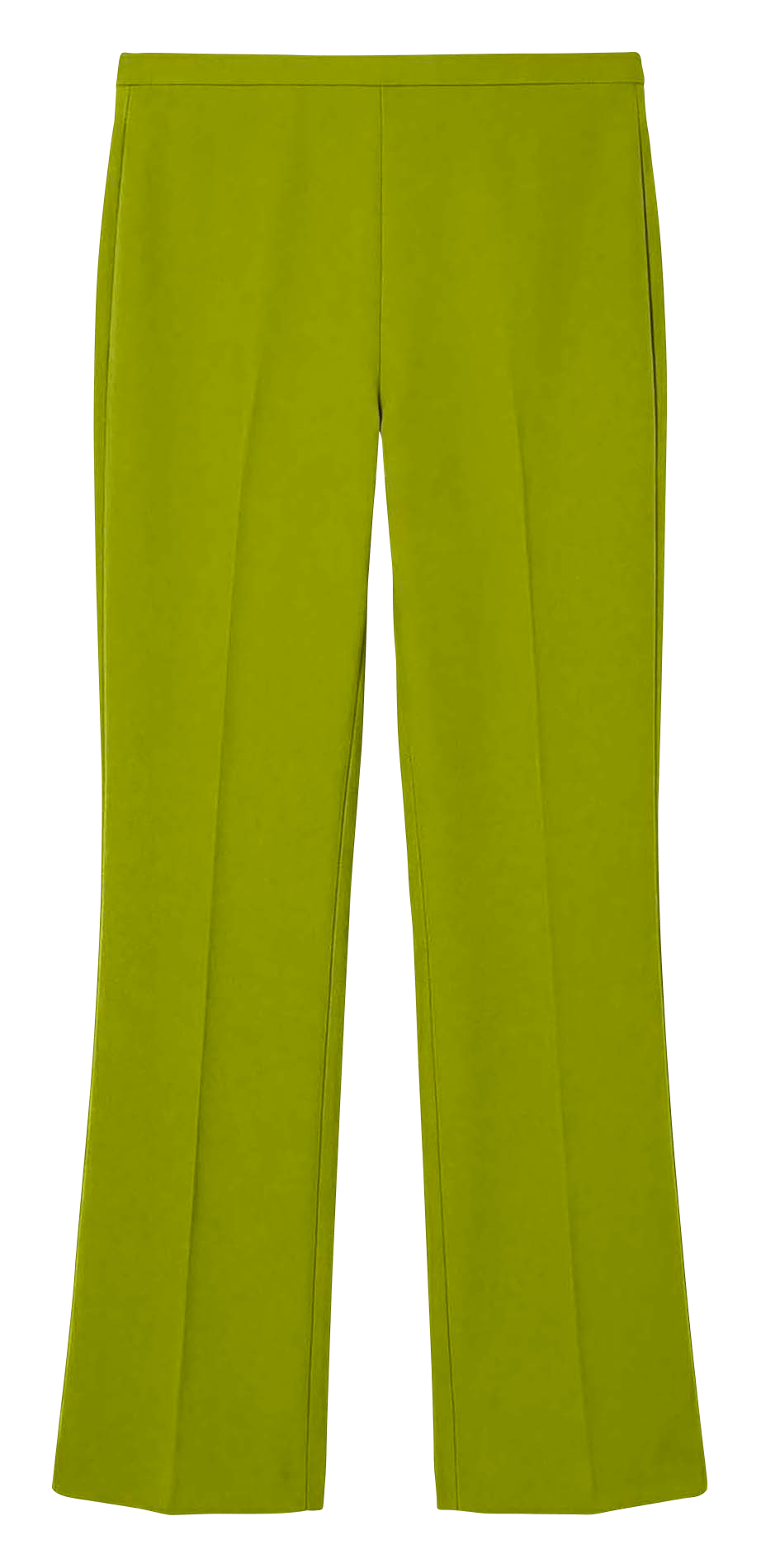 Pantalon évasé 7/8e en toile TARA JARMON Vert