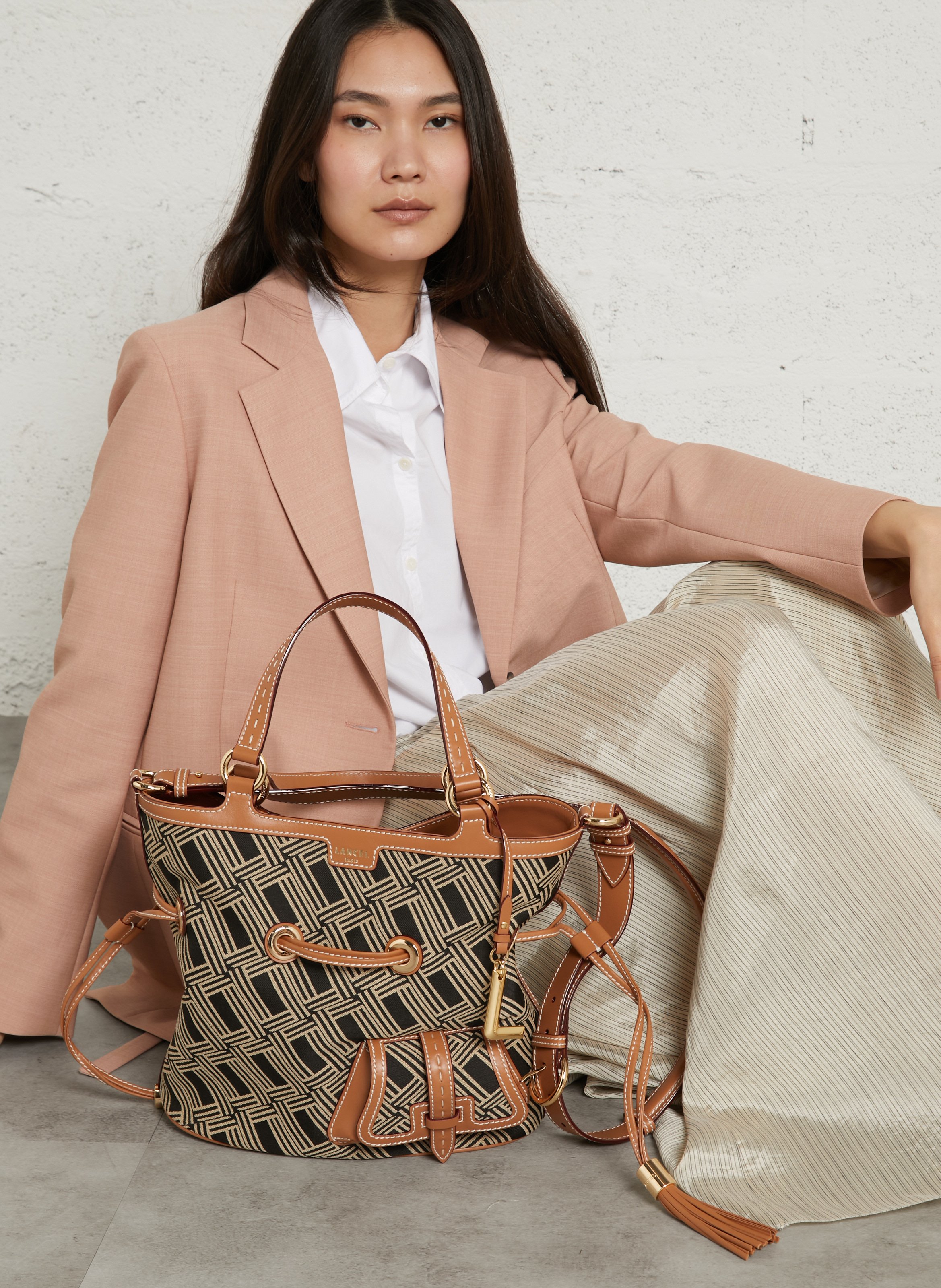 Beuteltasche aus Leder LANCEL Mehrfarbig