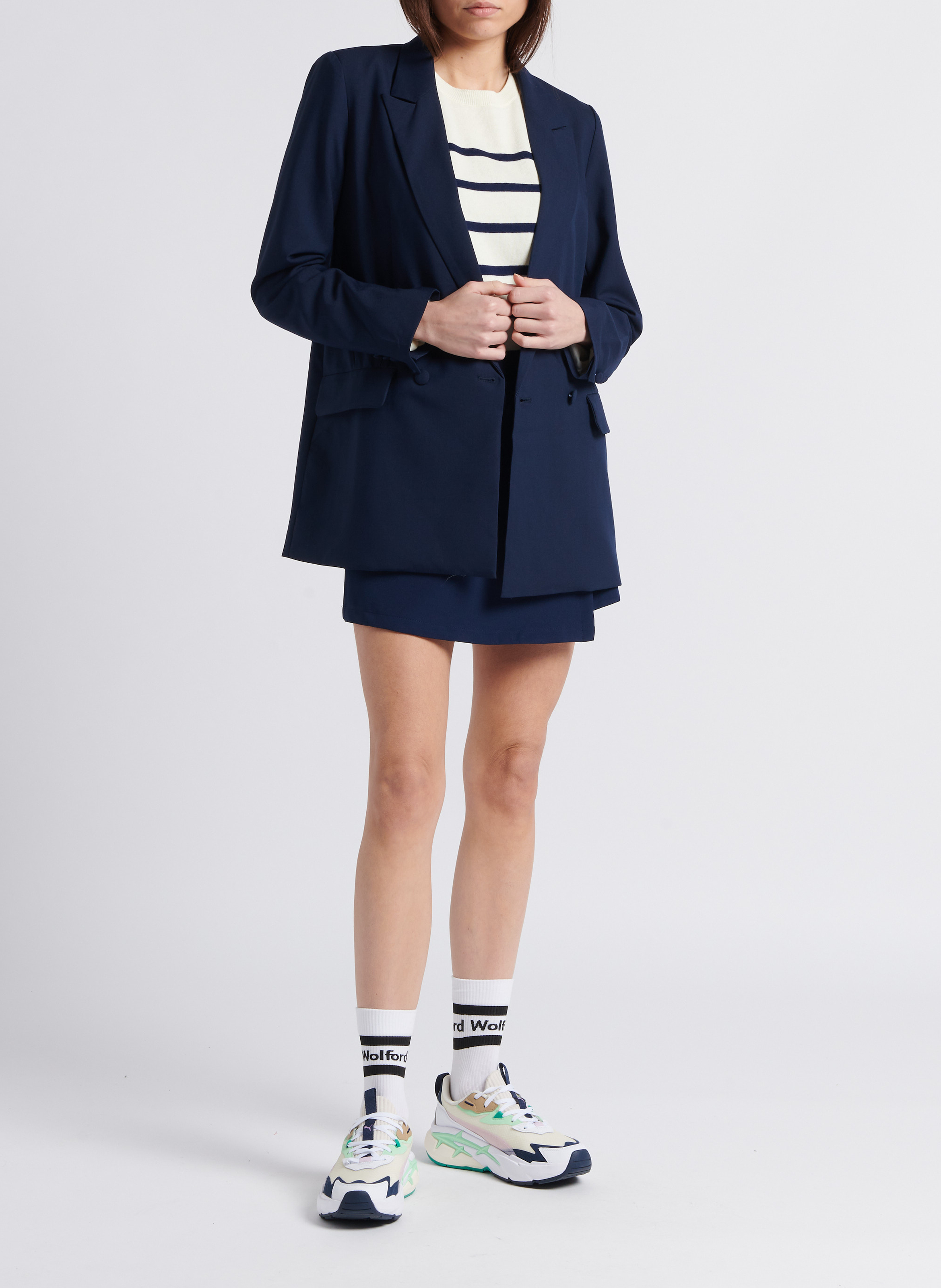 Asymmetrical skort LA PETITE ETOILE Blue