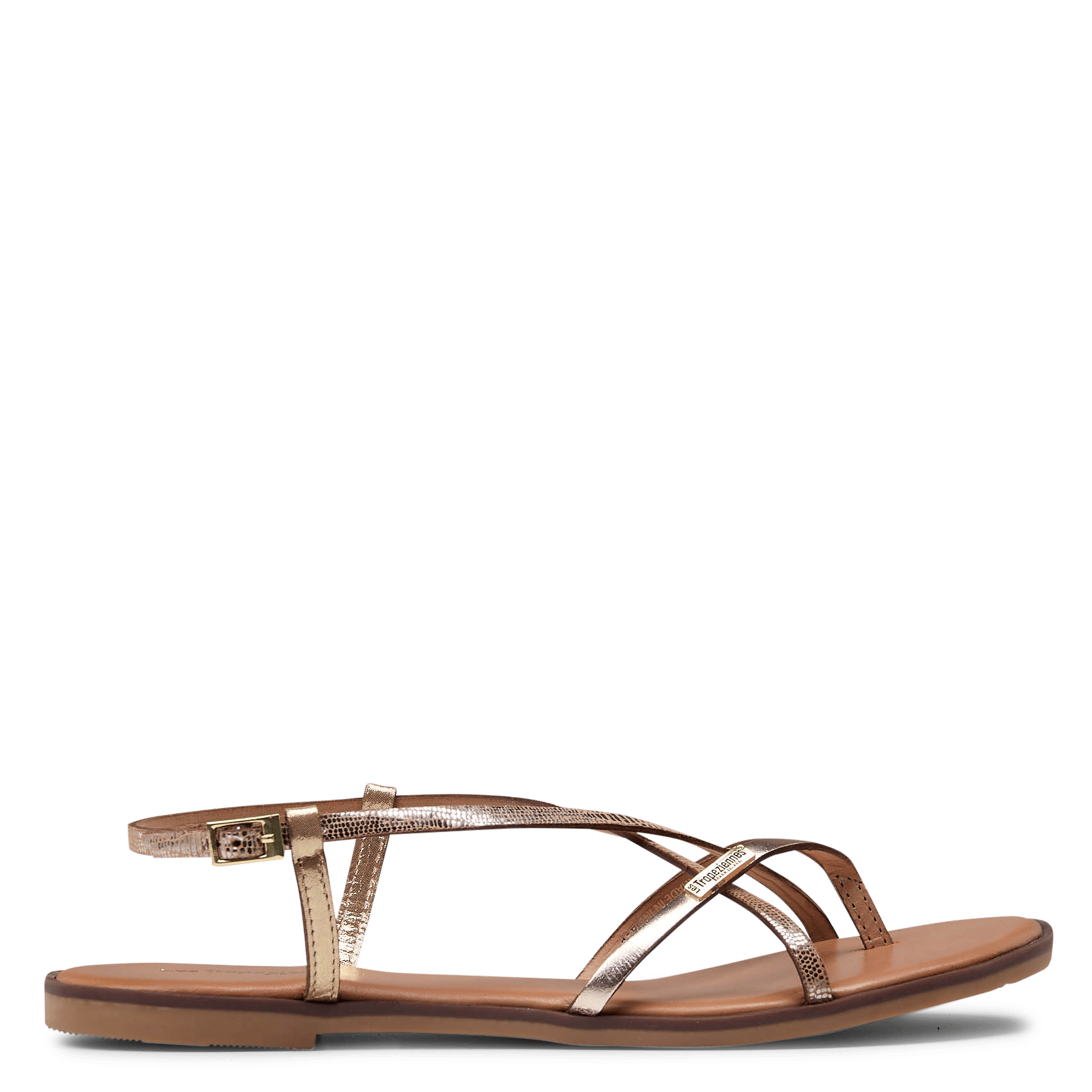 Leren sandalen LES TROPEZIENNES PAR M.BELARBI Goudkleurig